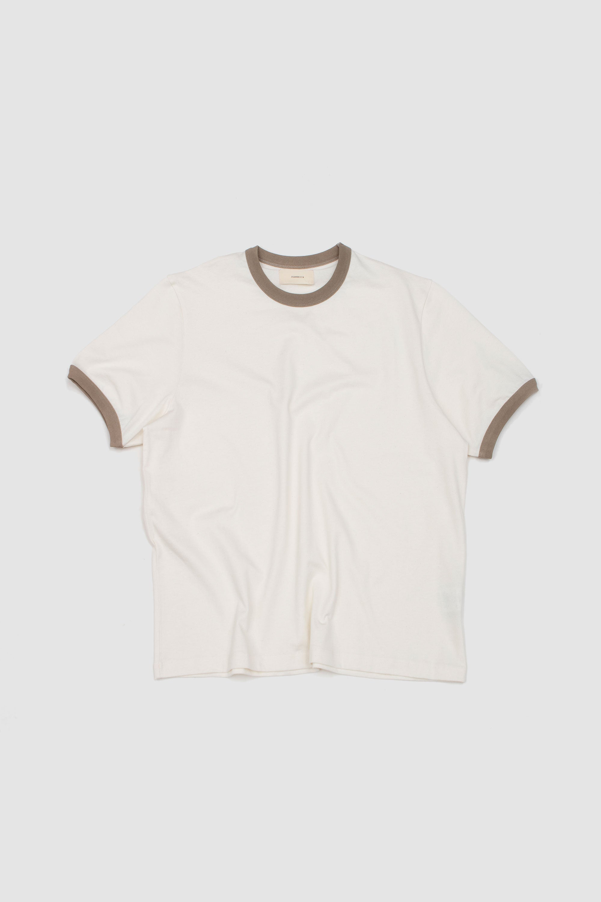 Ringer Tee Khaki/ Beige_1