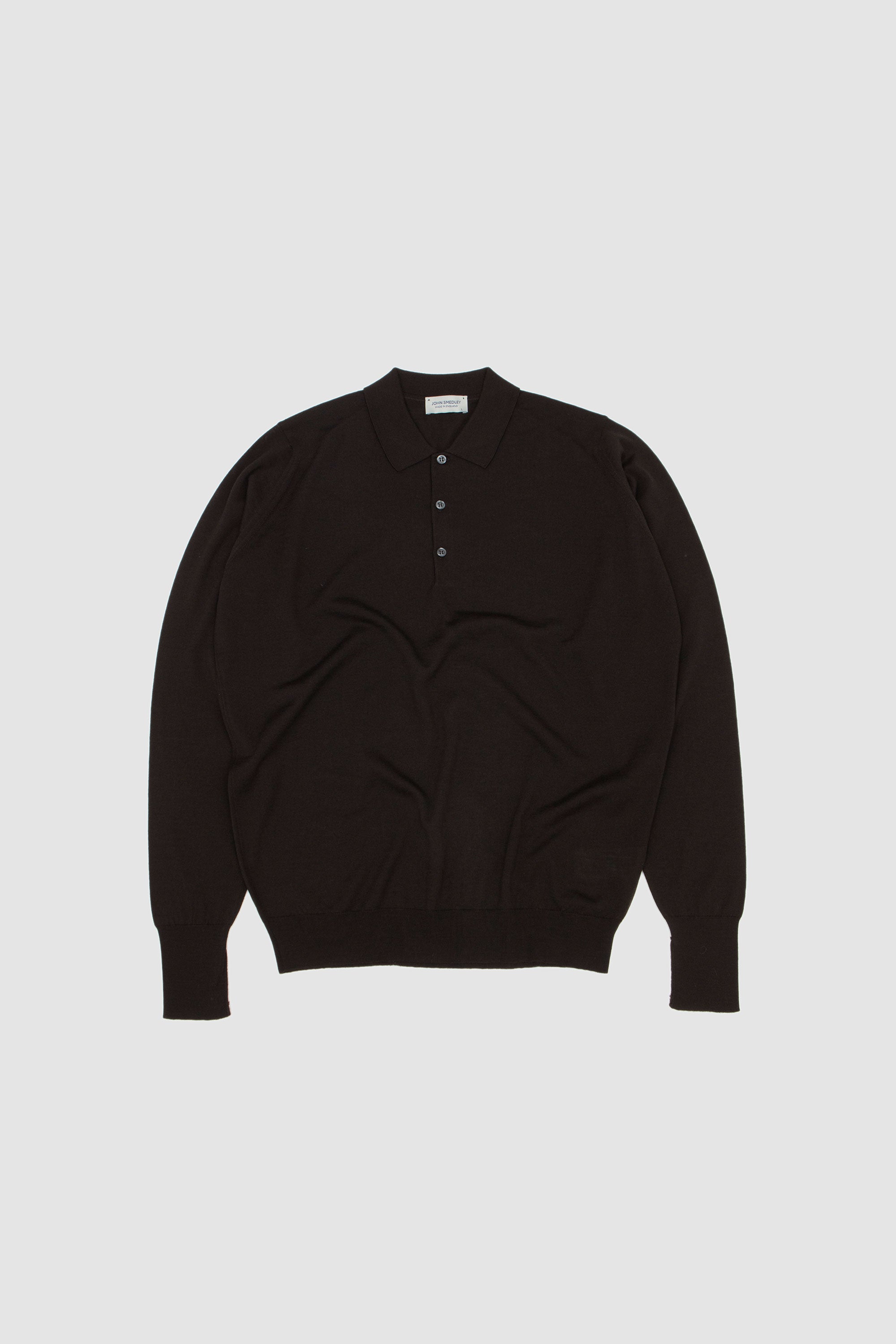 Cotswold Extra Fine Merino Wool Polo Shirt Faulkner Brown_1