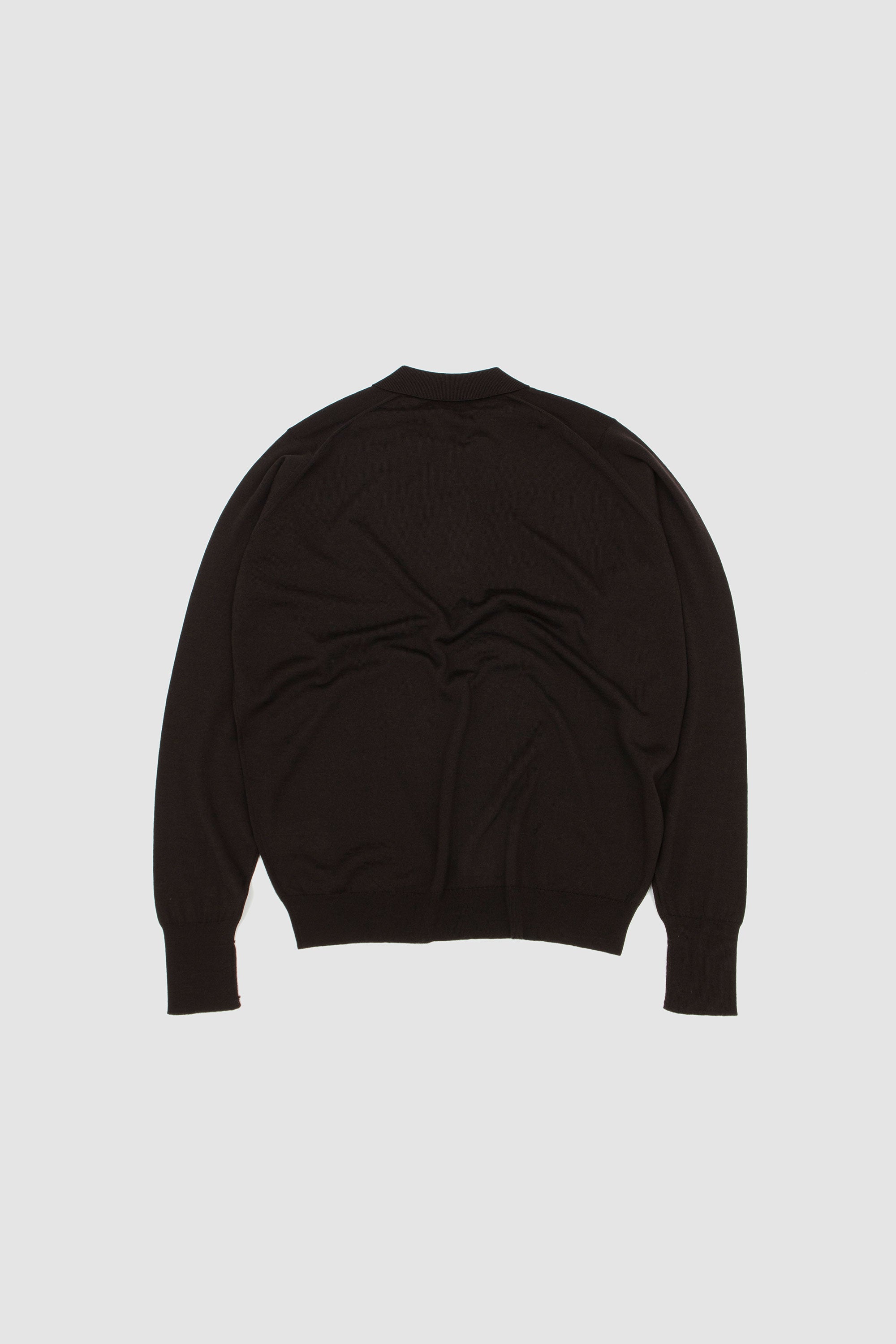 Cotswold Extra Fine Merino Wool Polo Shirt Faulkner Brown_4