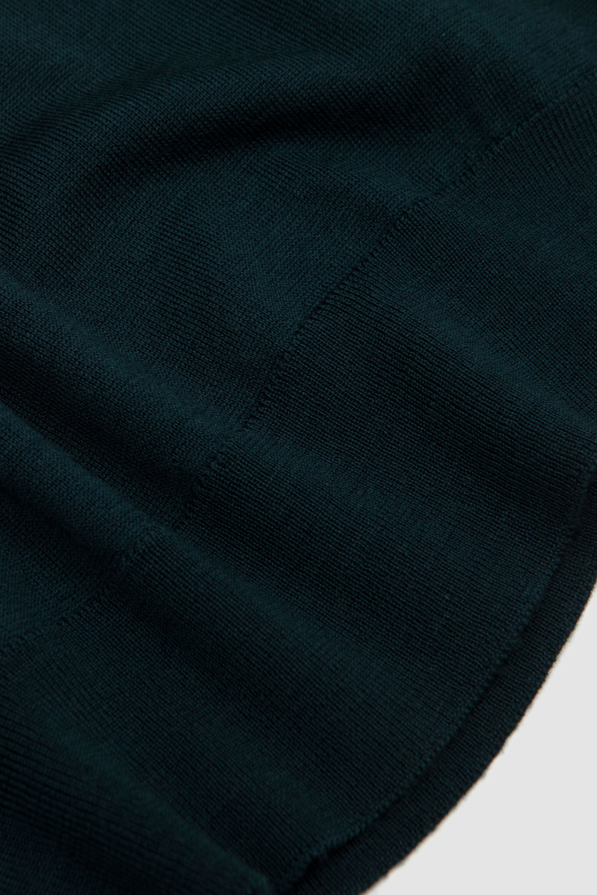 Cotswold Extra Fine Merino Wool Polo Shirt Richardson Green