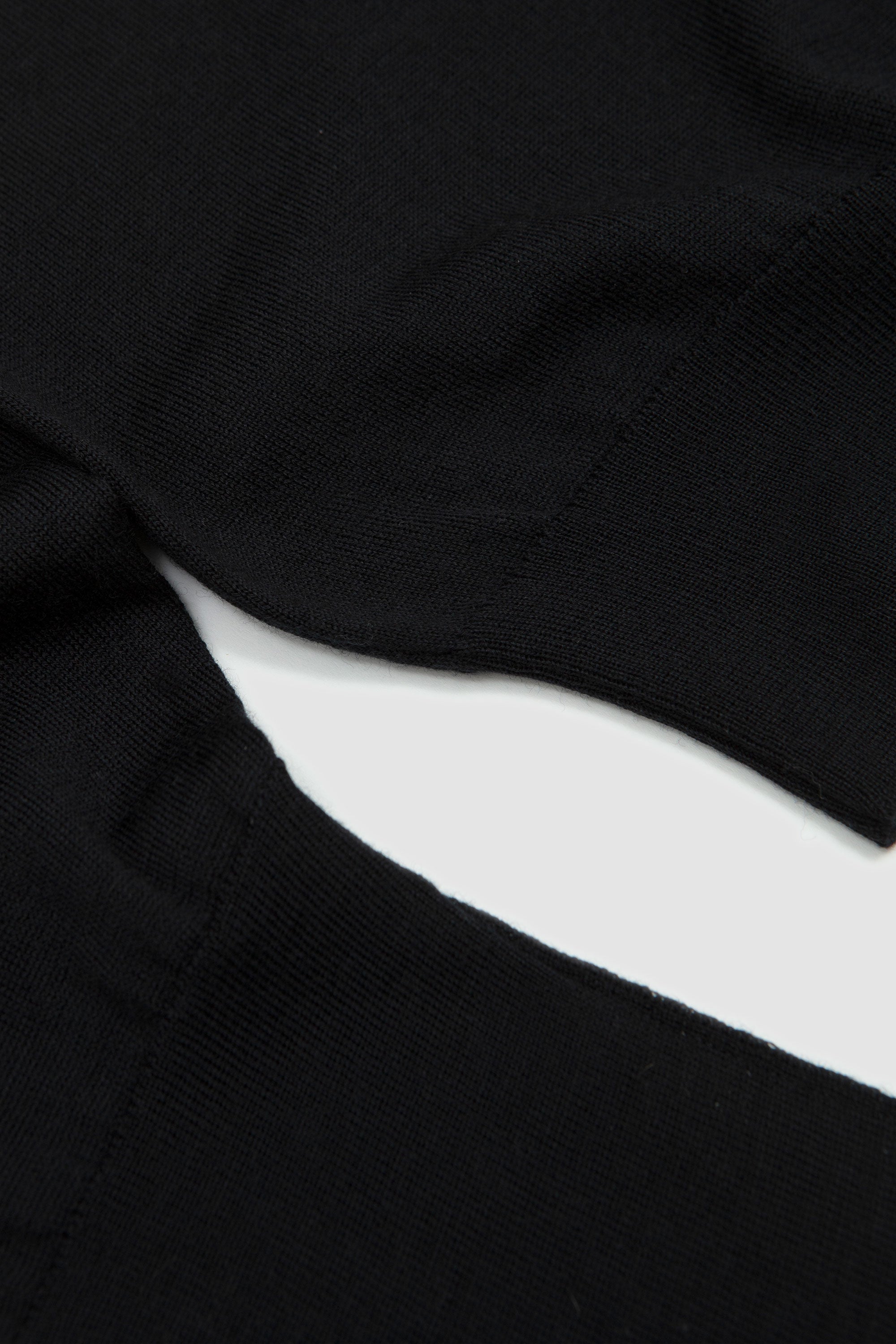 Marcus Extra Fine Merino Wool Jumper Black