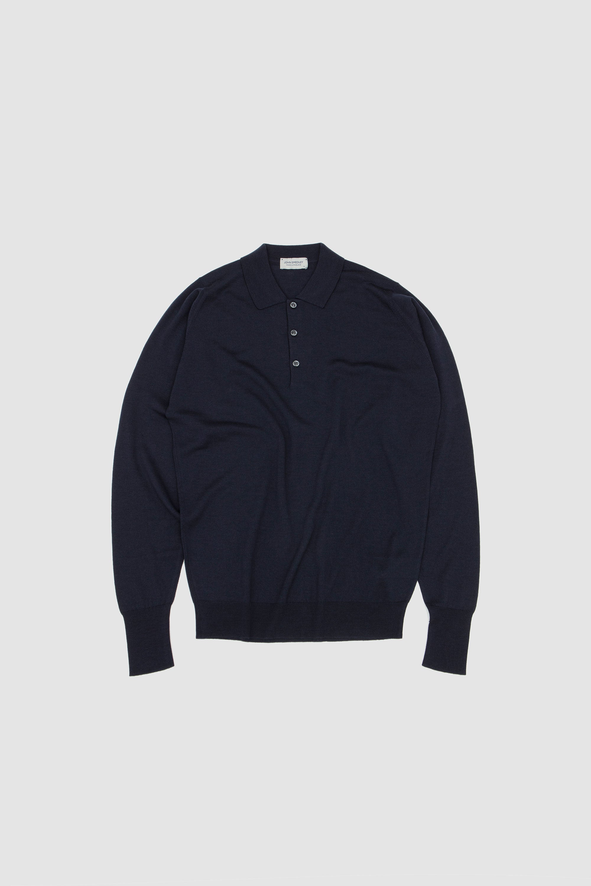 Cotswold Extra Fine Merino Wool Polo Shirt Midnight