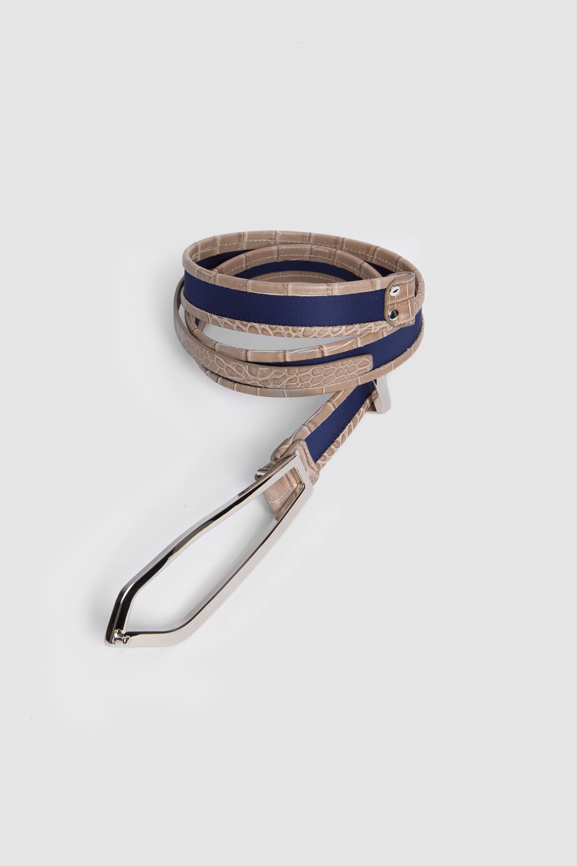 小物 KIKO KOSTADINOV ALEC BELT SPORTIVO [Alec belt navy blue/ green khaki]