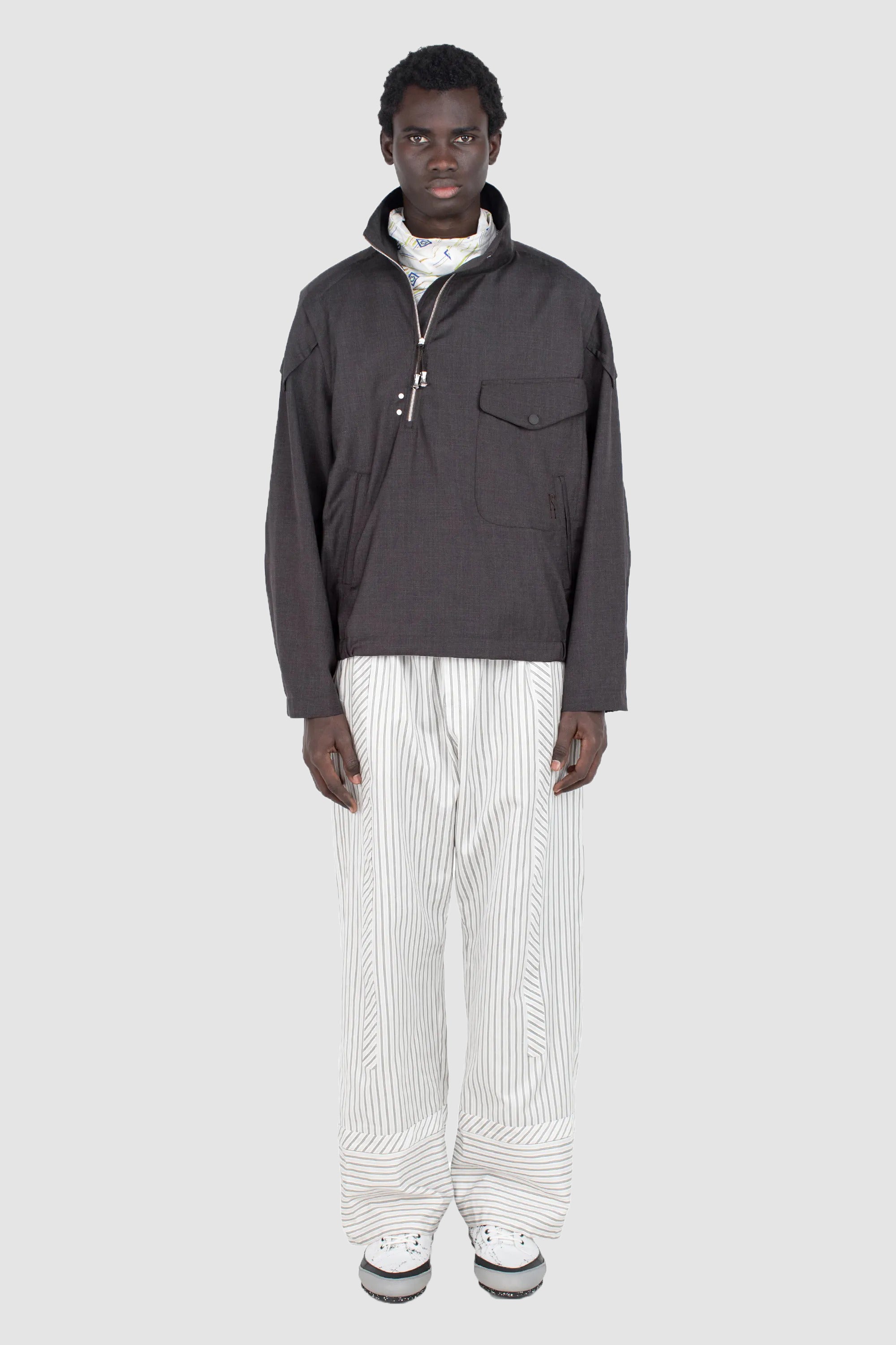 Farkas Pullover Jacket Umber Brown_1