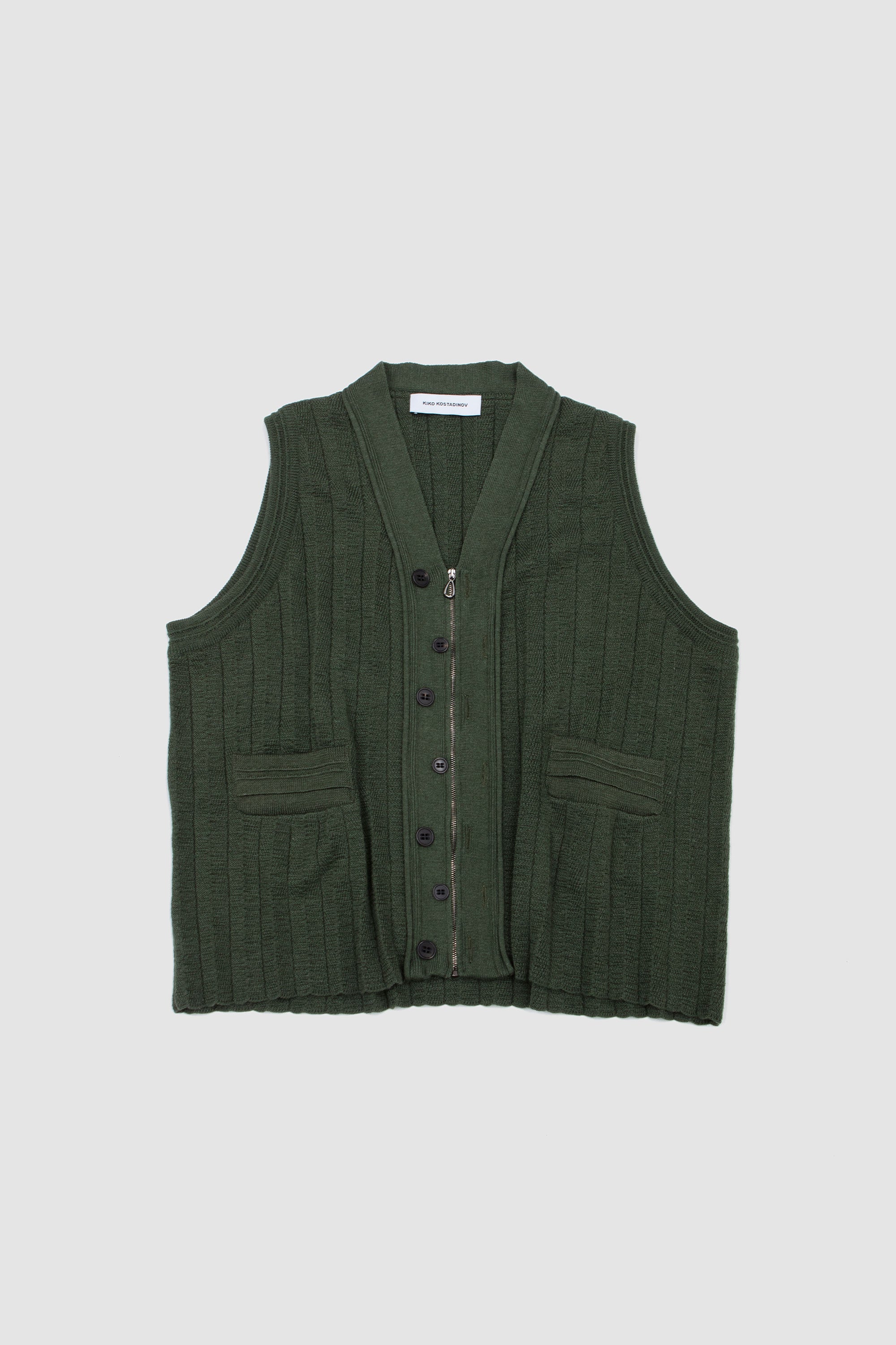 Fitz Knit Vest Juniper Green