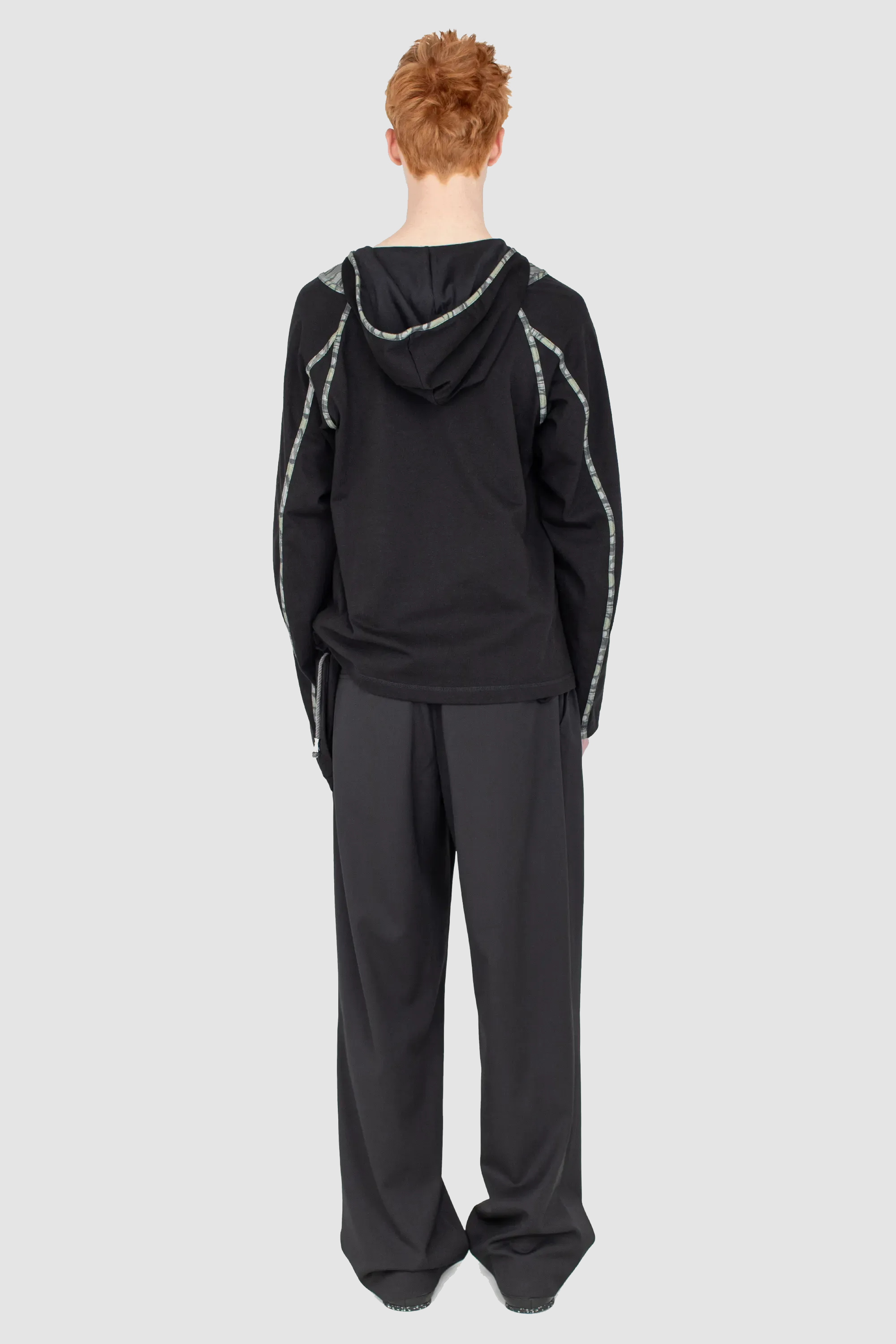 Gizi Hooded Top Black/ Sage