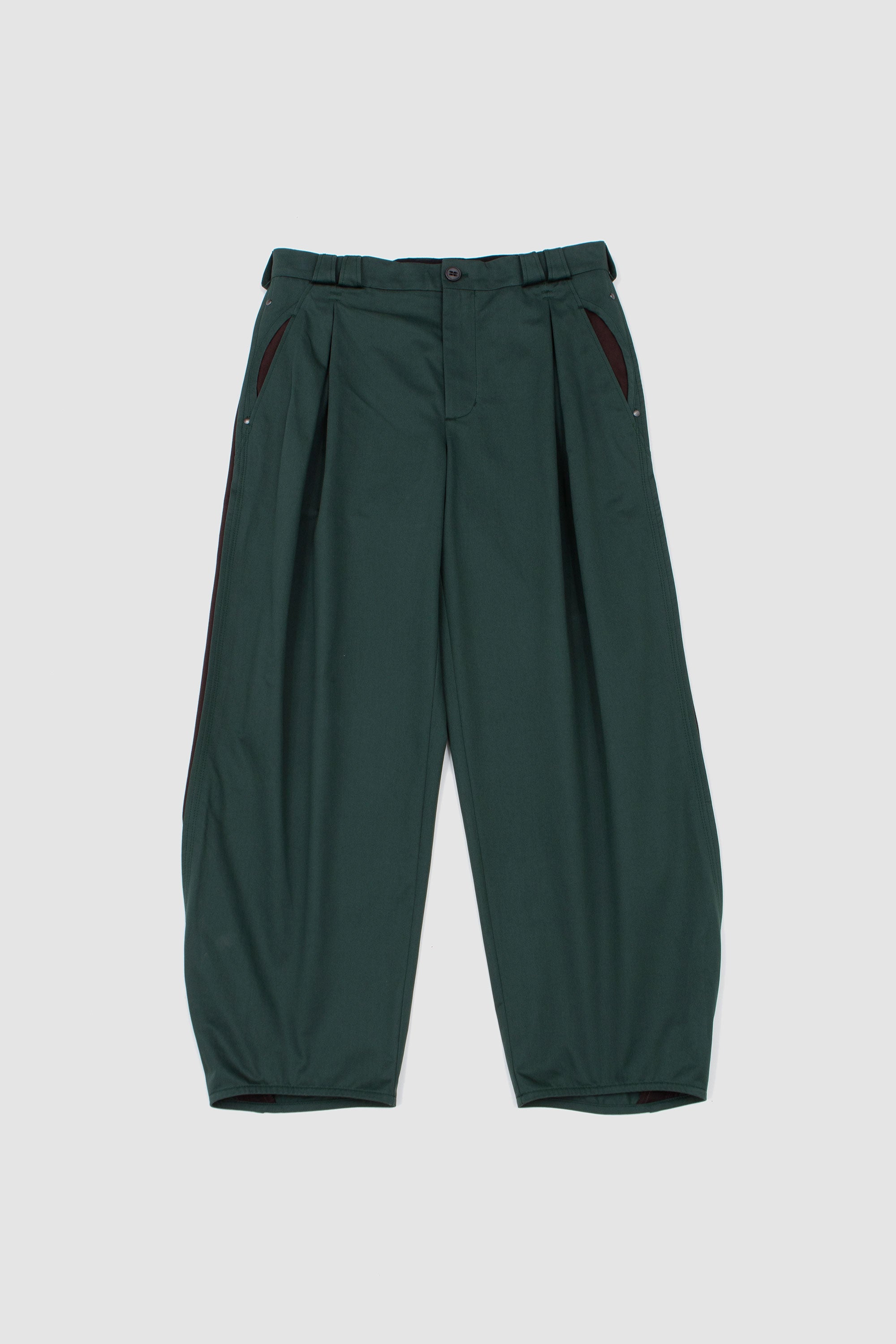 Halics Trouser Spruce Green/ Wood Brown_1