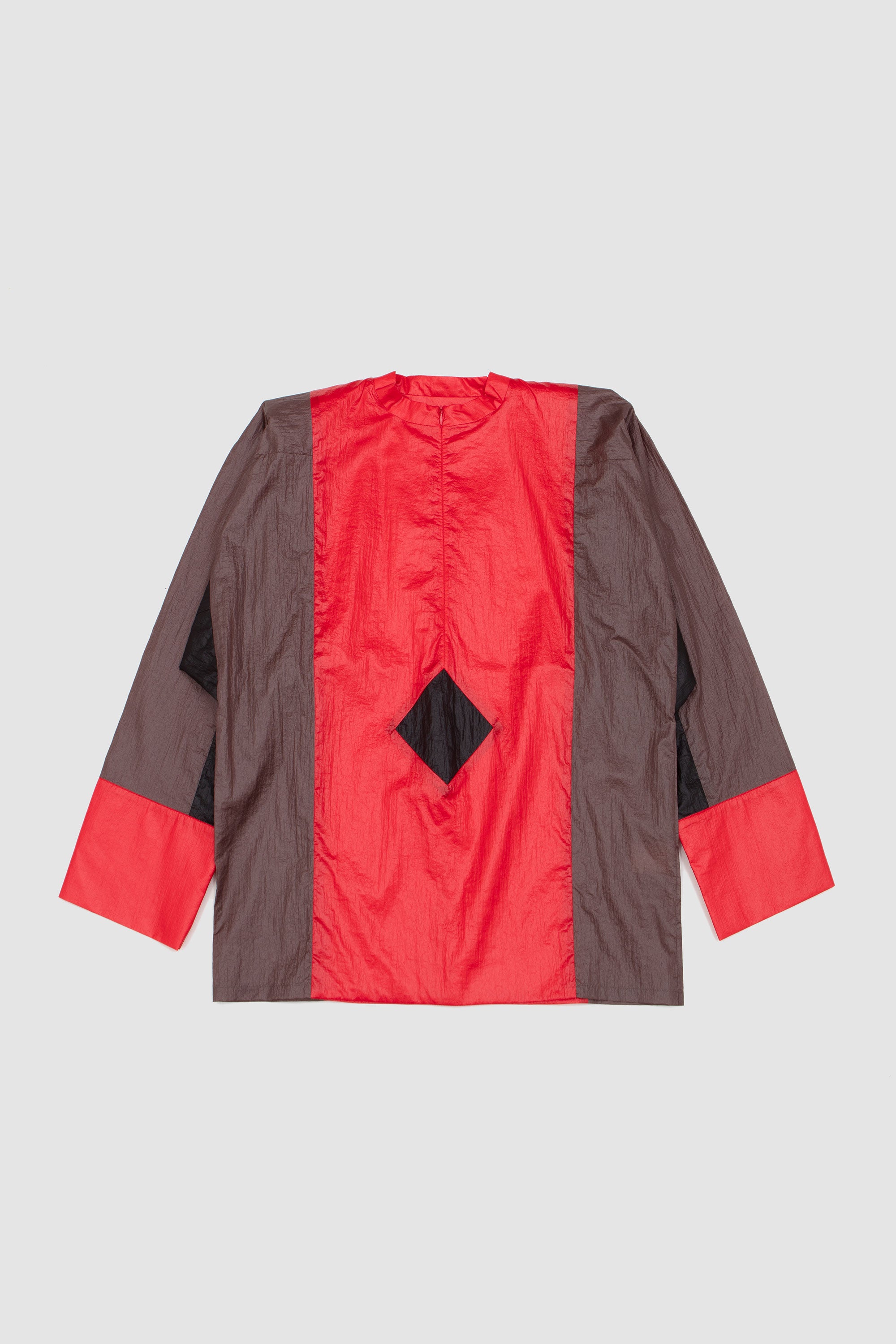 Hertel Striped Pullover Crushed Nylon Crimson