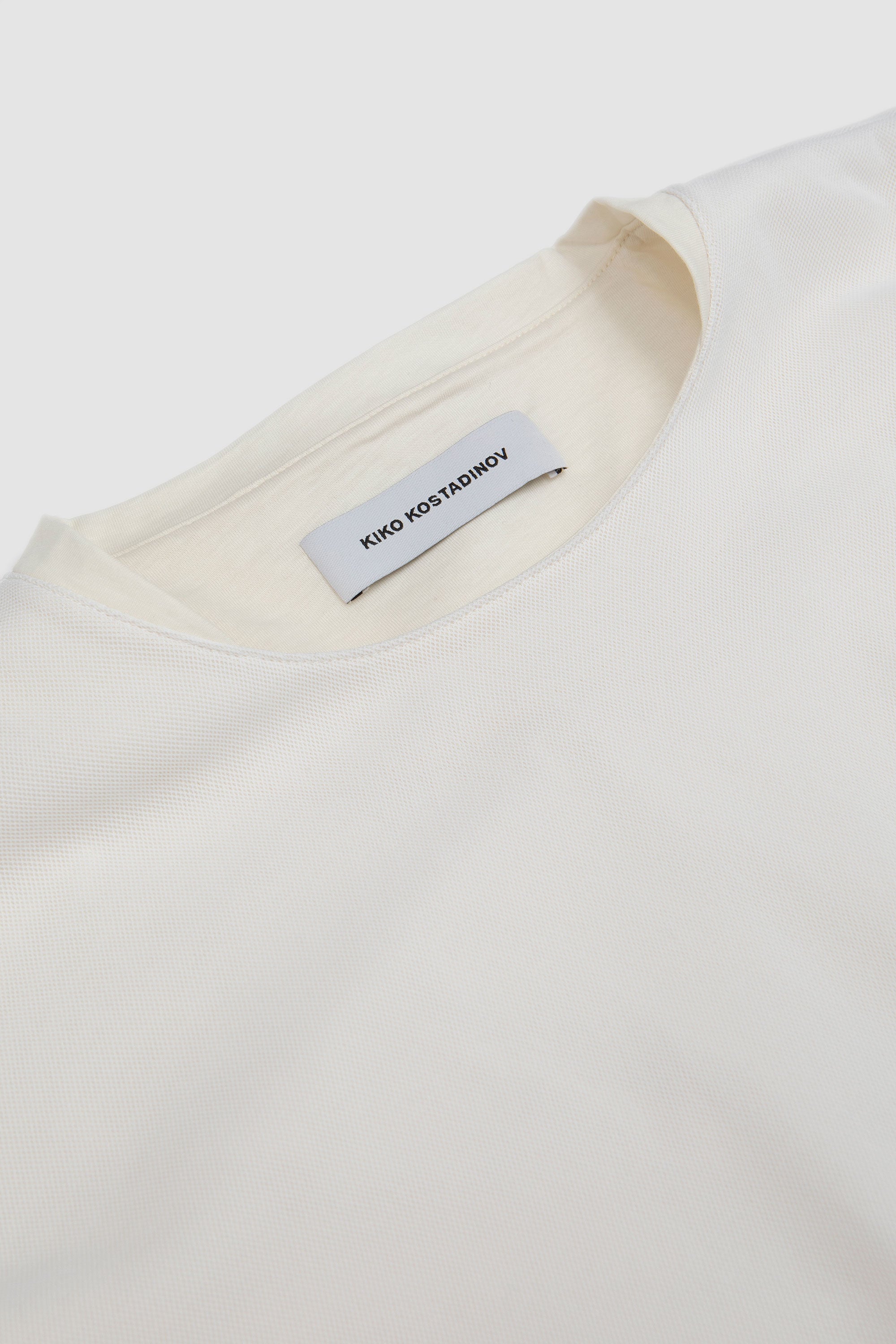 Inex Mesh Sleeveless Top Off White/ White