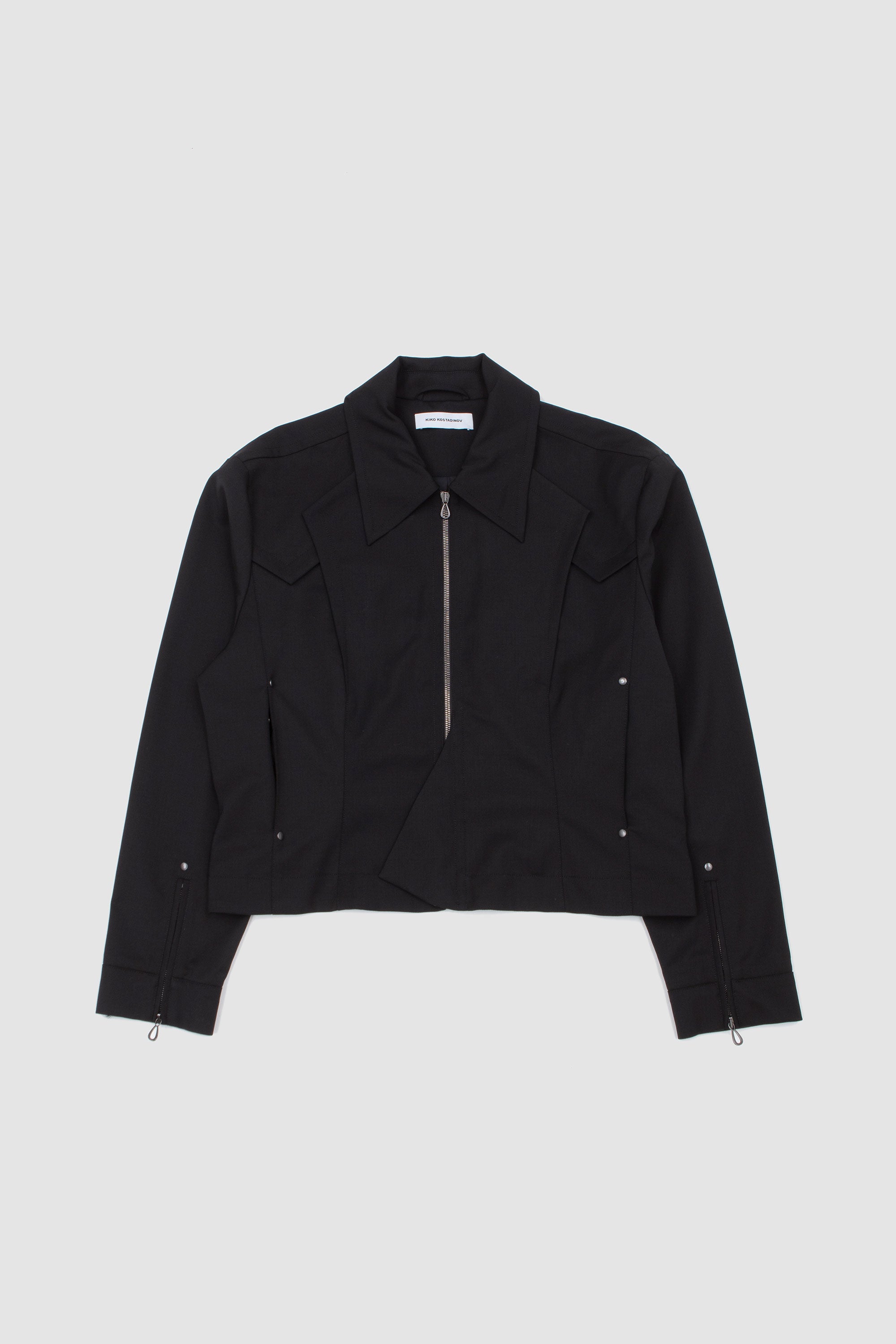 Kraner Cropped Blouson Crow Black