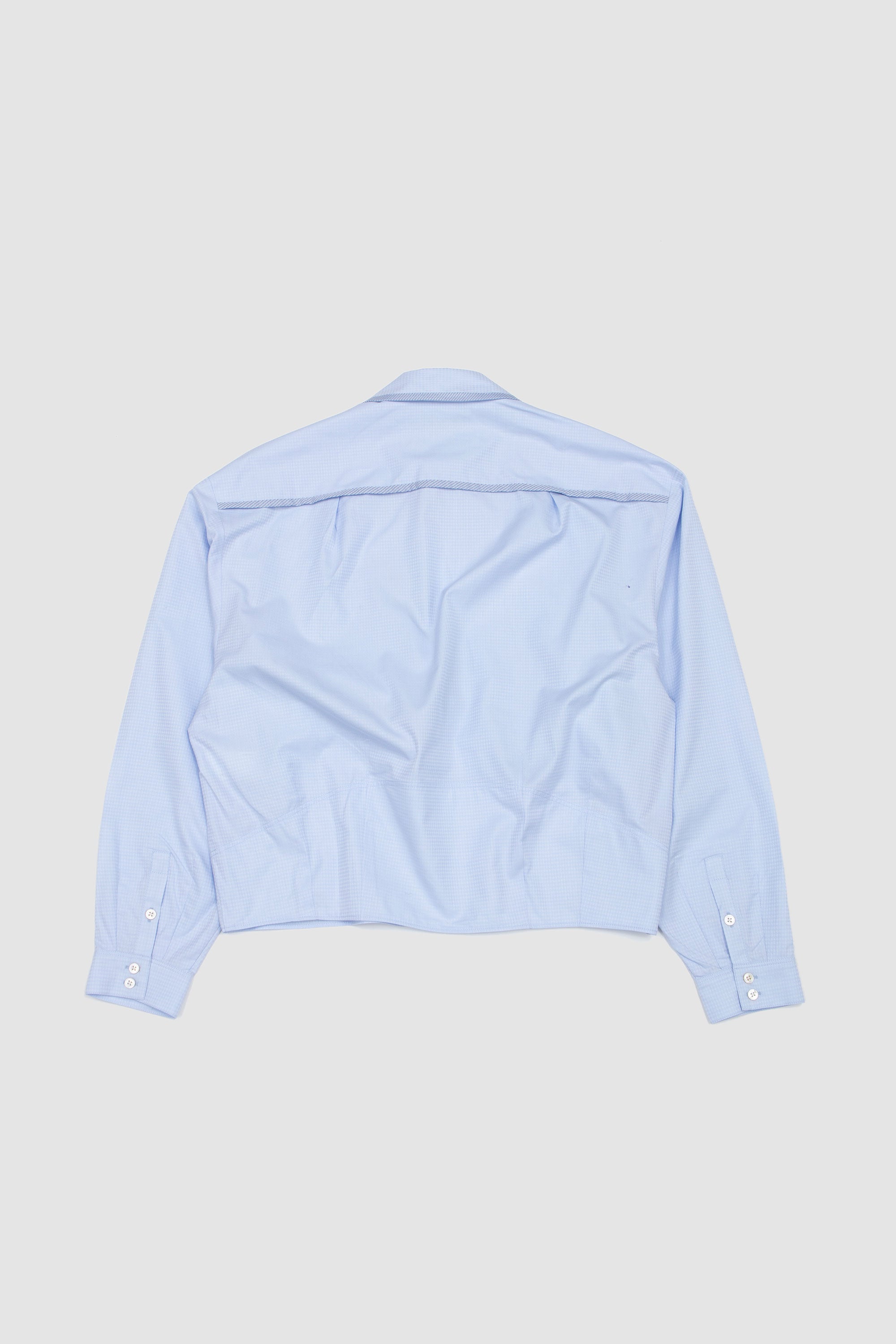 Murad Shirt Sky Blue Harlequin/ Blue Twill_4
