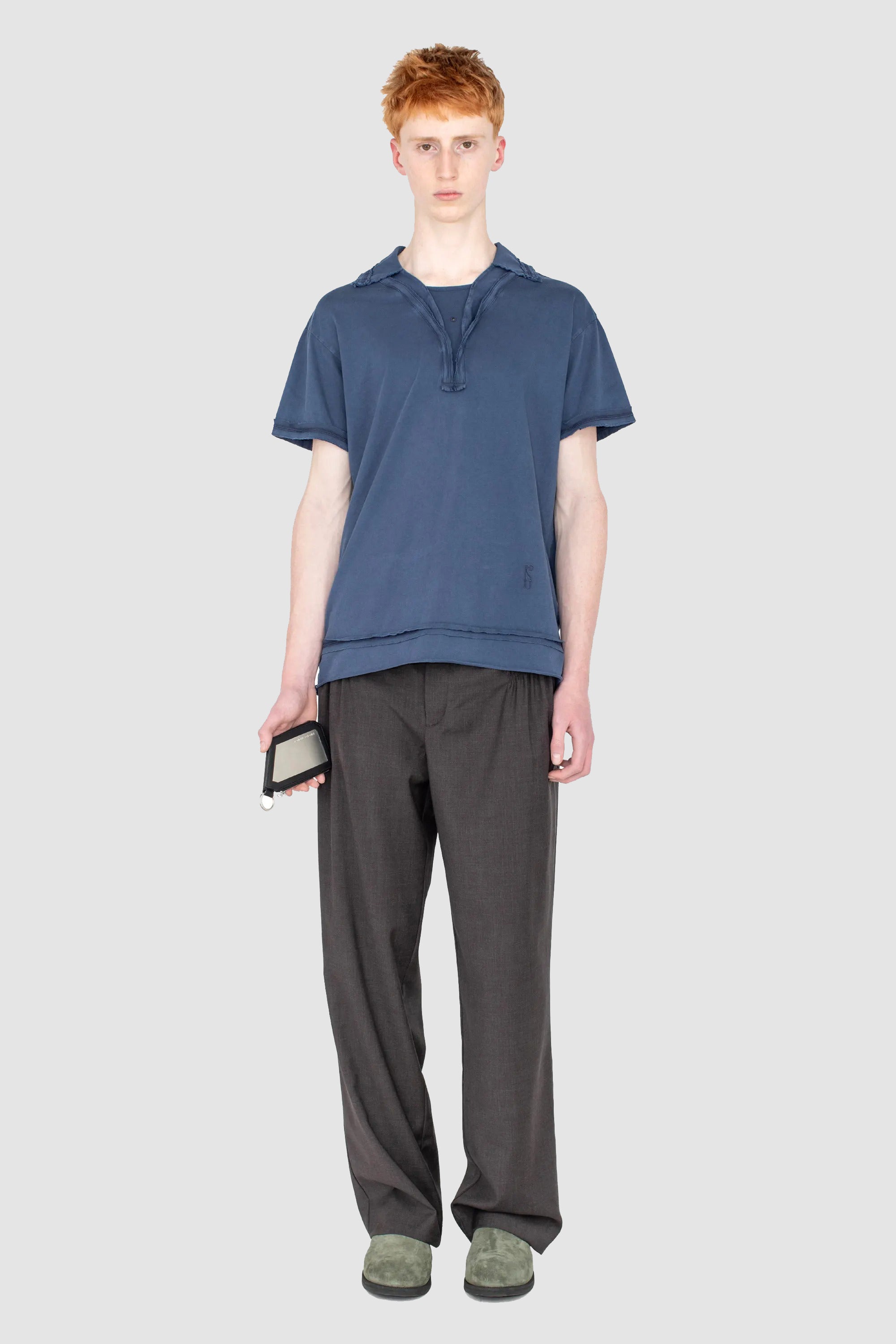 Otak Polo Shirt Navy_1