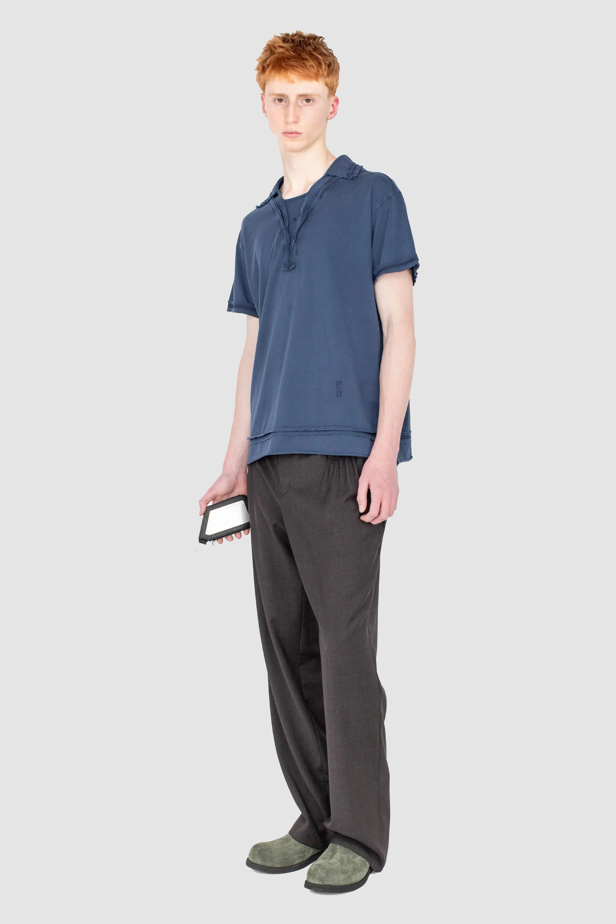 Otak Polo Shirt Navy_2