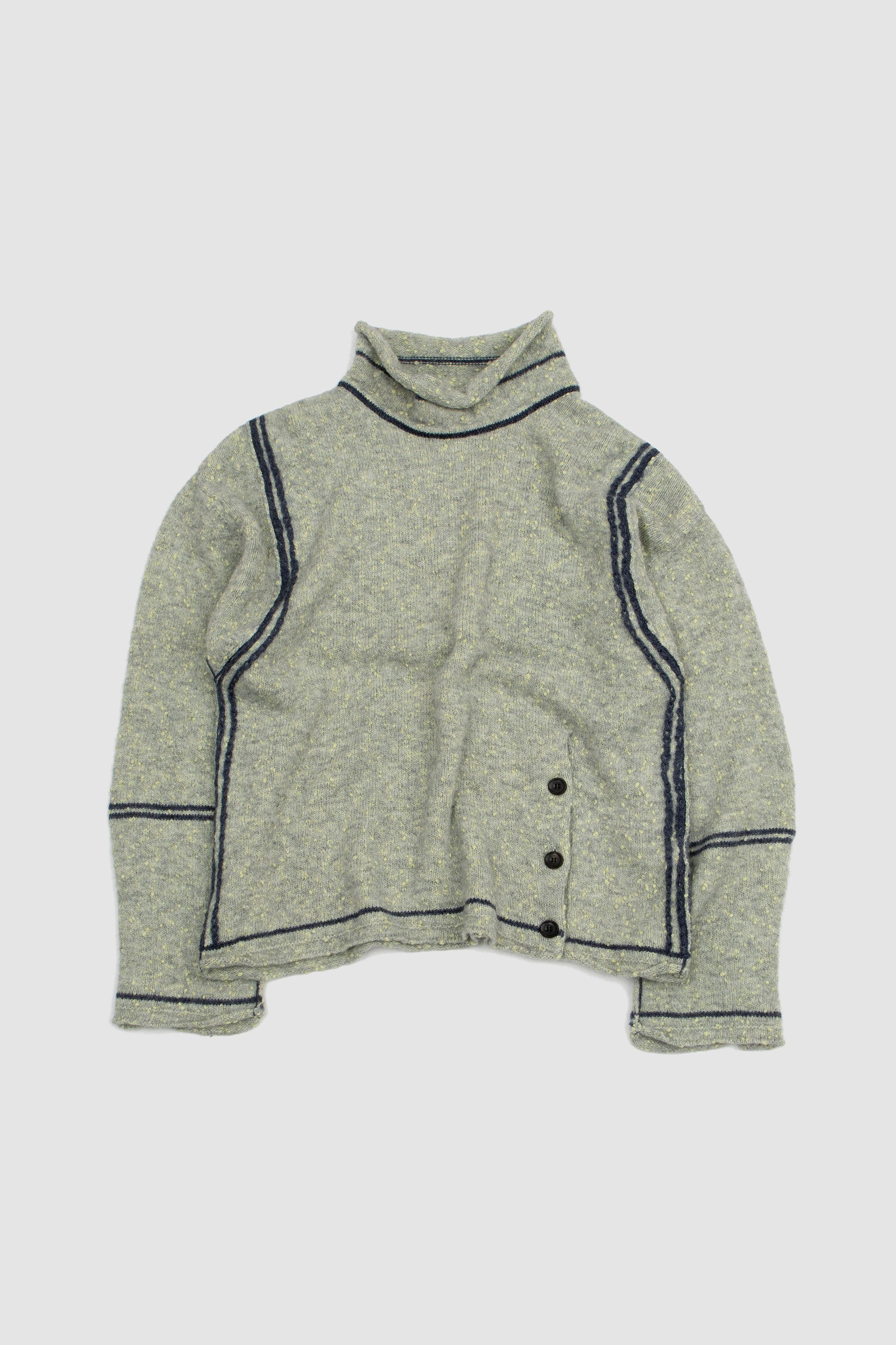 Scarpitta Knit Mixed Yellow Grey/Black_1