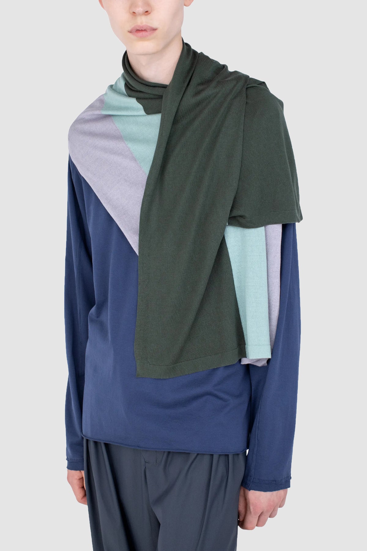 Sigo Knit Scarf Pine_1