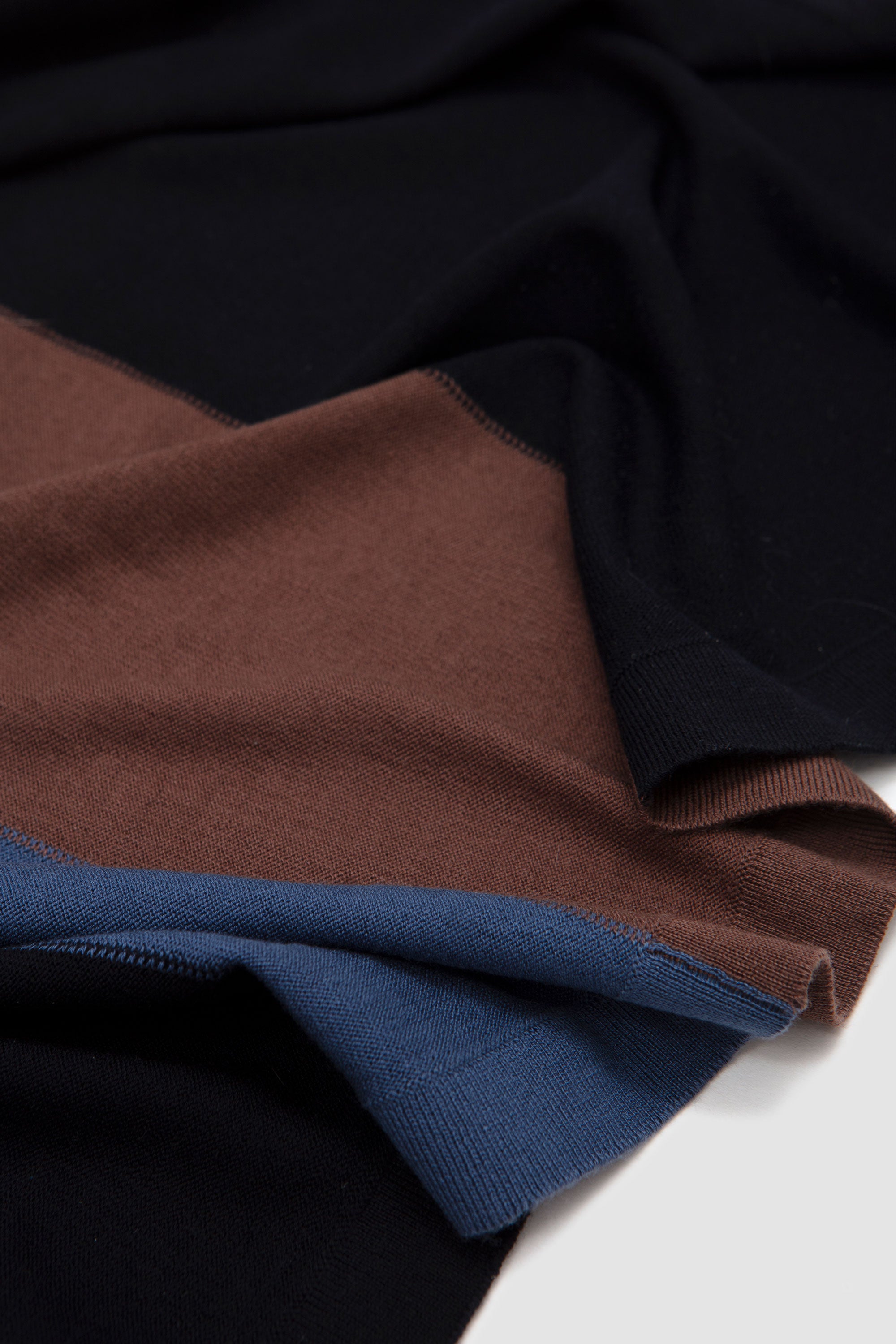 Sigo Wide Knit Scarf Brown