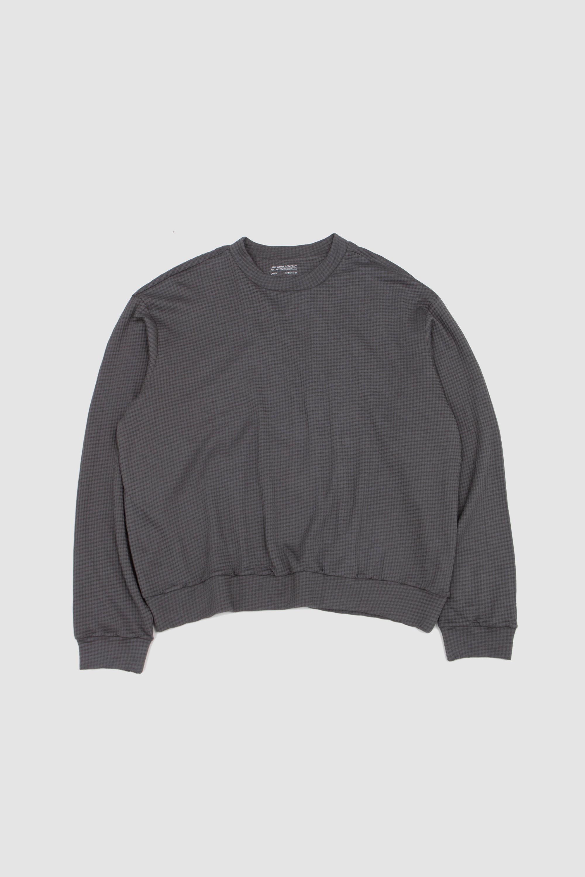2-PLY Gauze Crewneck Pewter_1