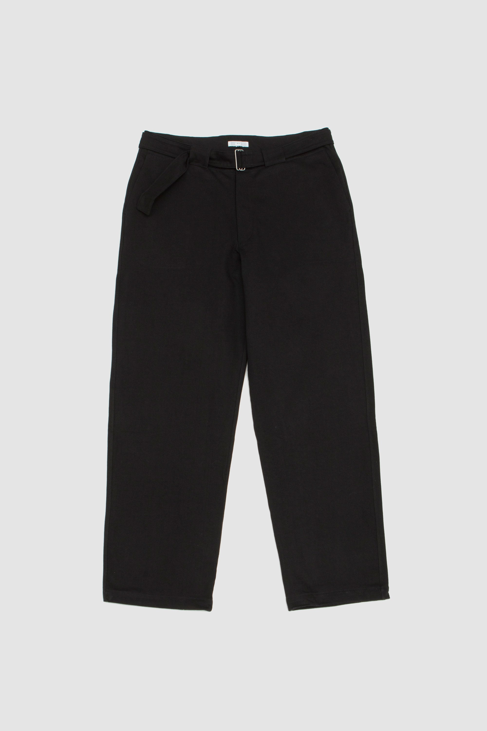 Belted Jersey Trouser Black