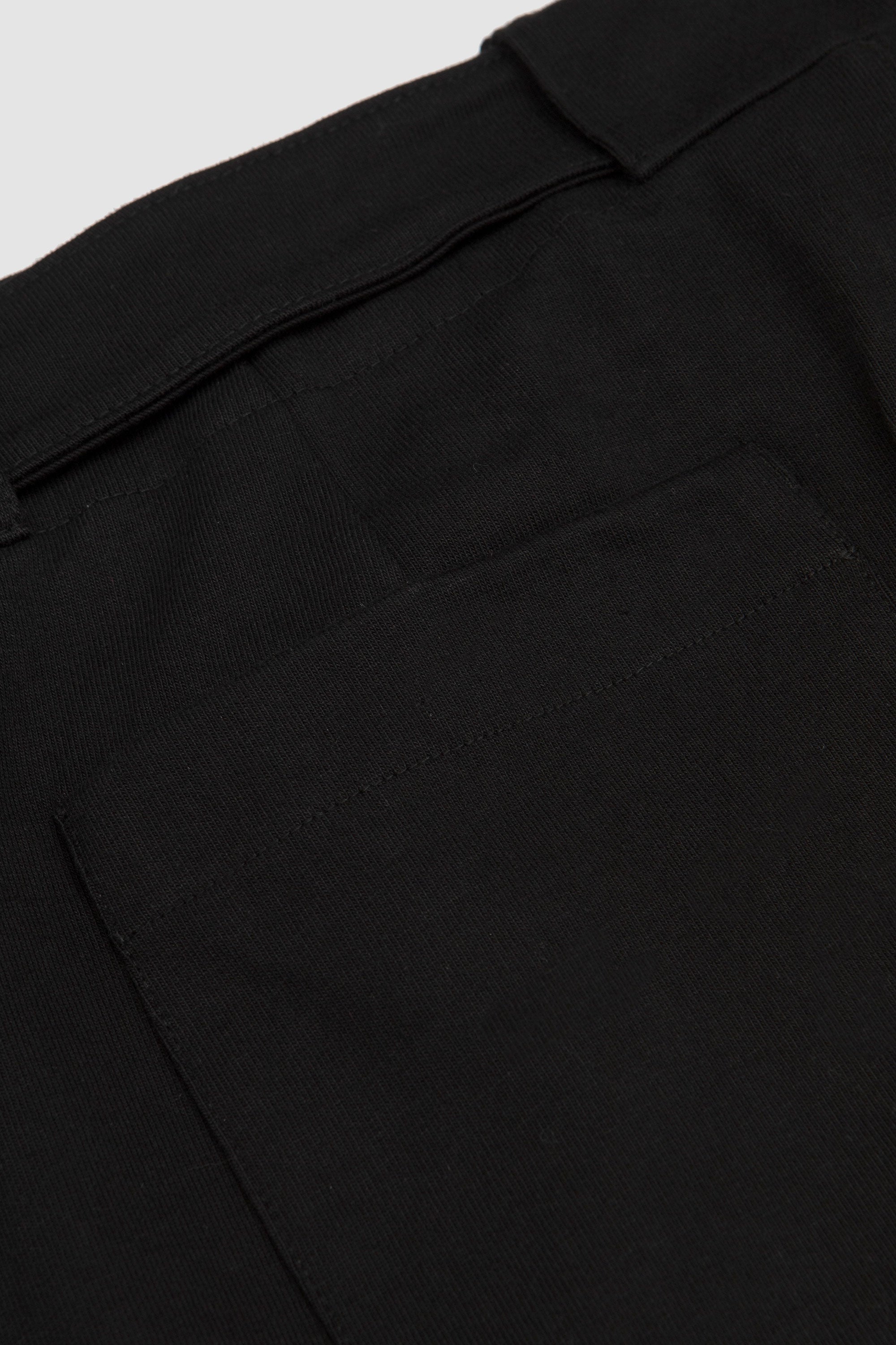Belted Jersey Trouser Black