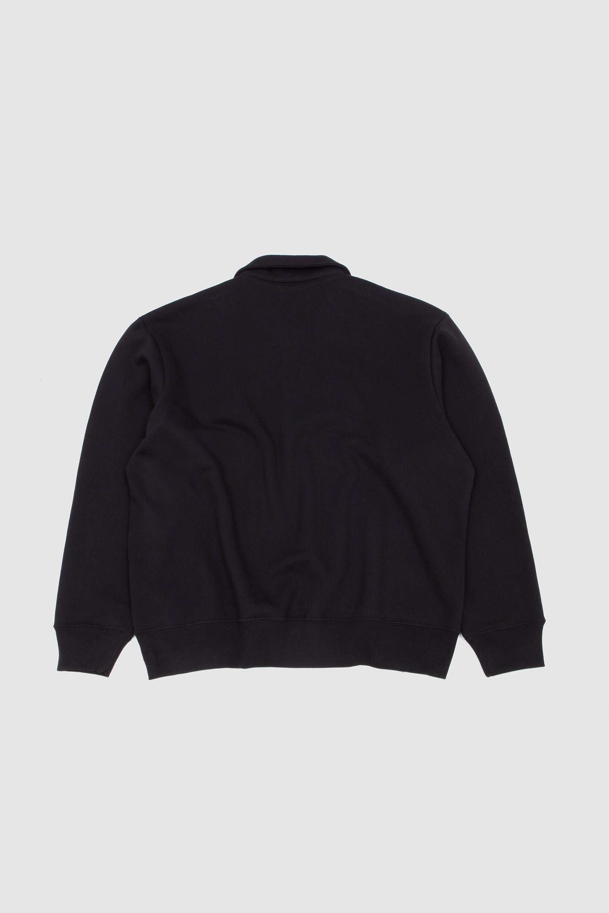 Cotton Quarter Zip Sweatshirt Faded Black_4