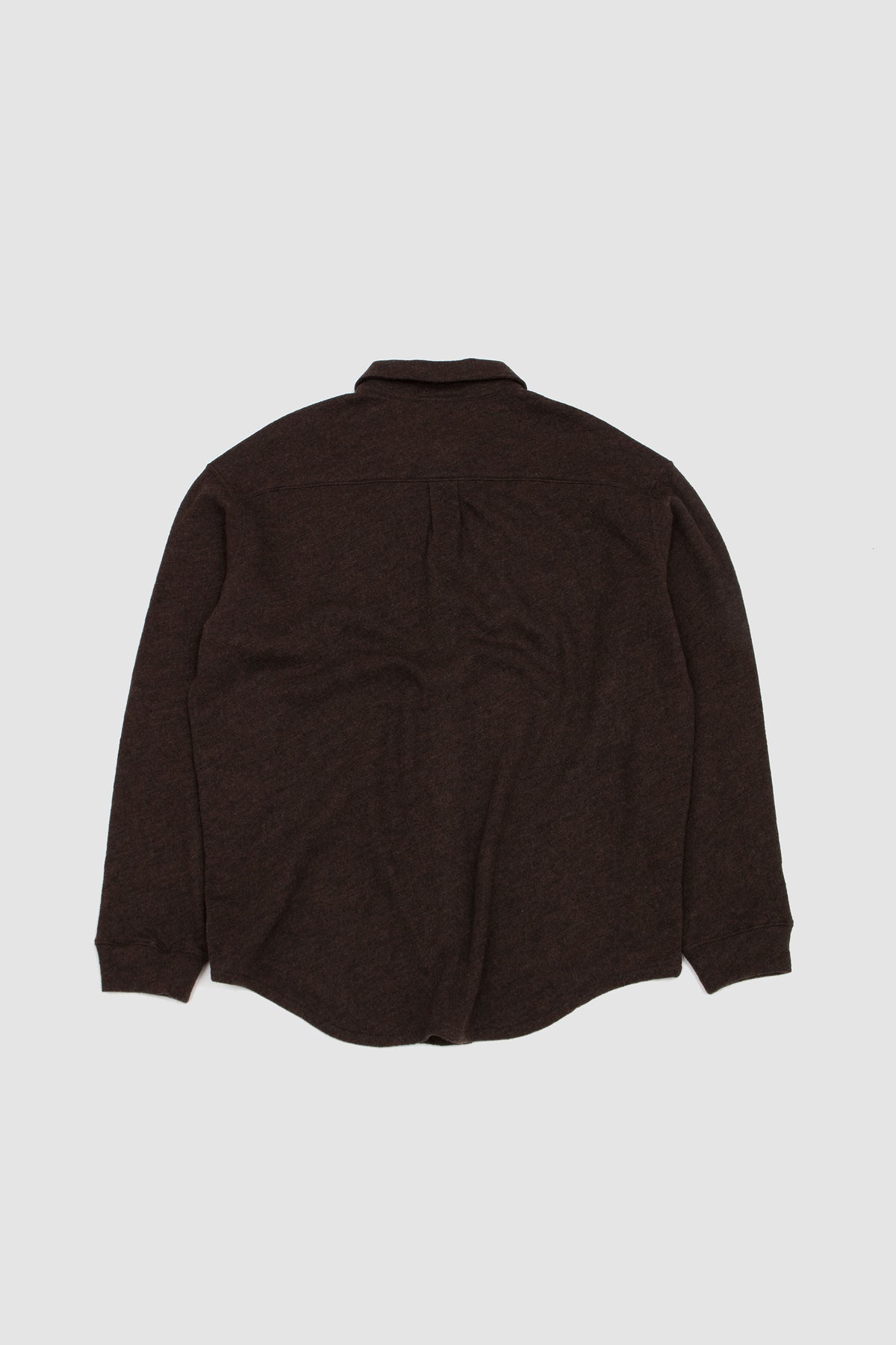 Crater Wool Button Up Brown_4