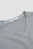 SPORTIVO STORE_Cropped V-Neck Sweater Foggy Blue_3