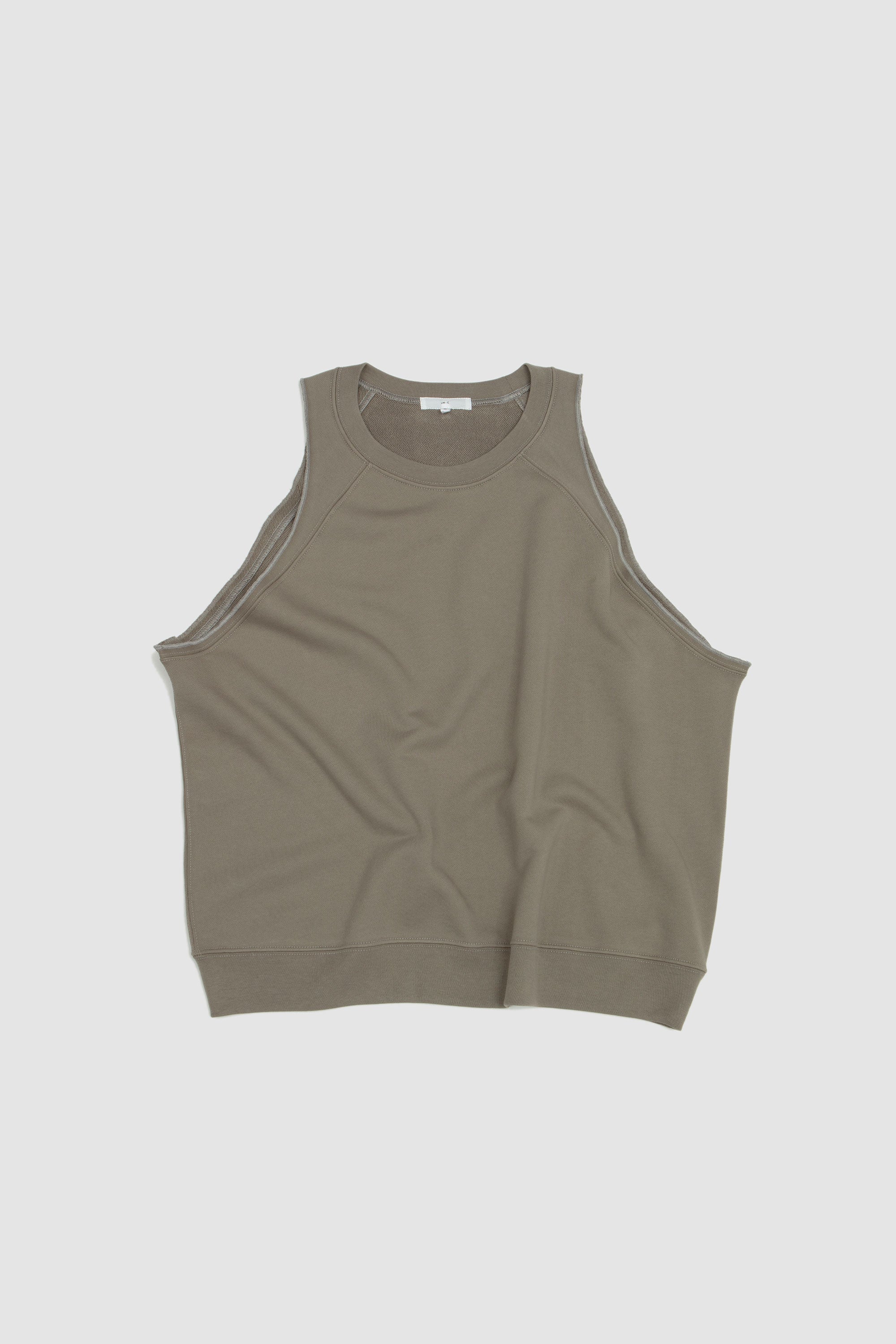 Cut Off Raglan Sweatshirt Anvil Grey