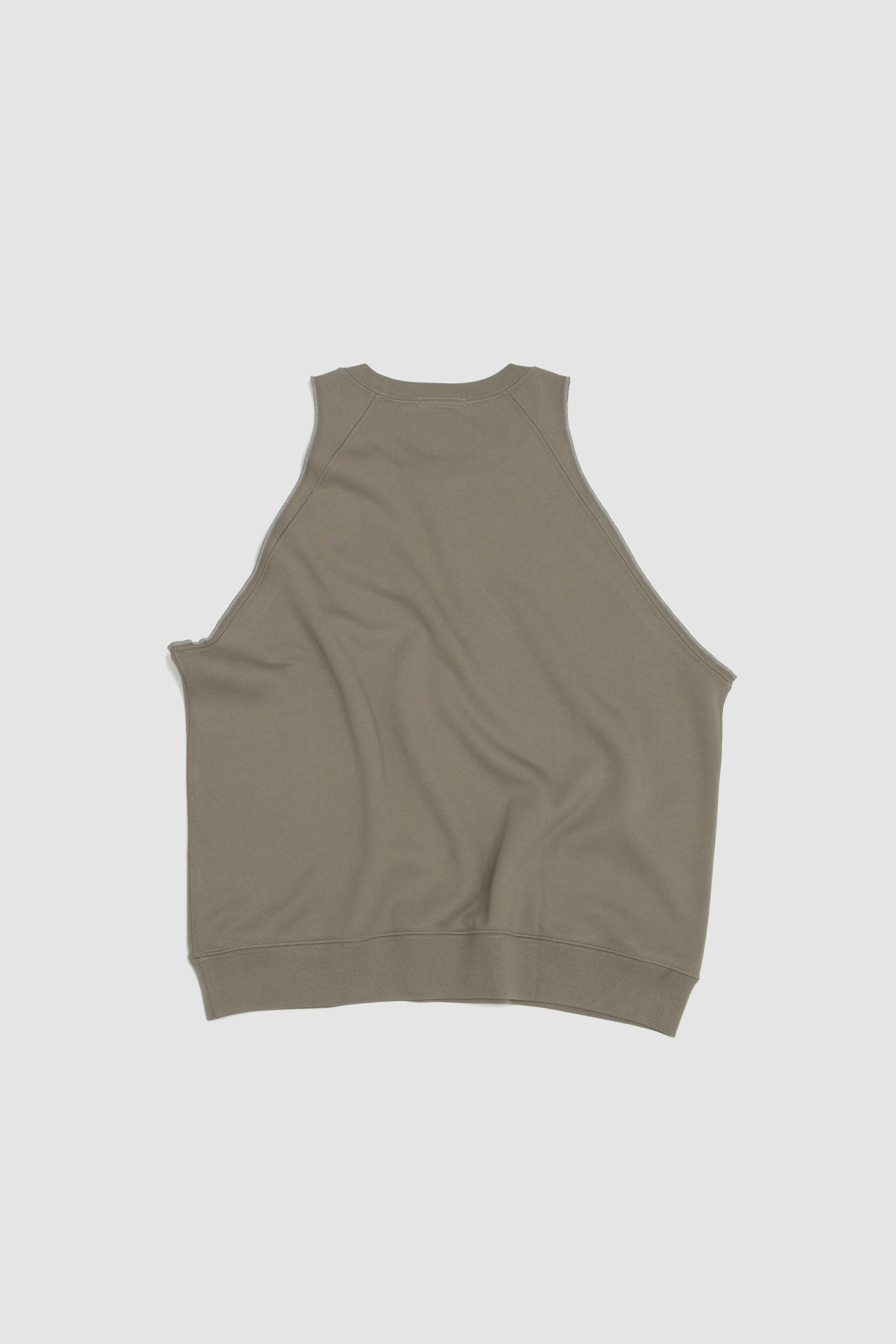 Cut Off Raglan Sweatshirt Anvil Grey_4