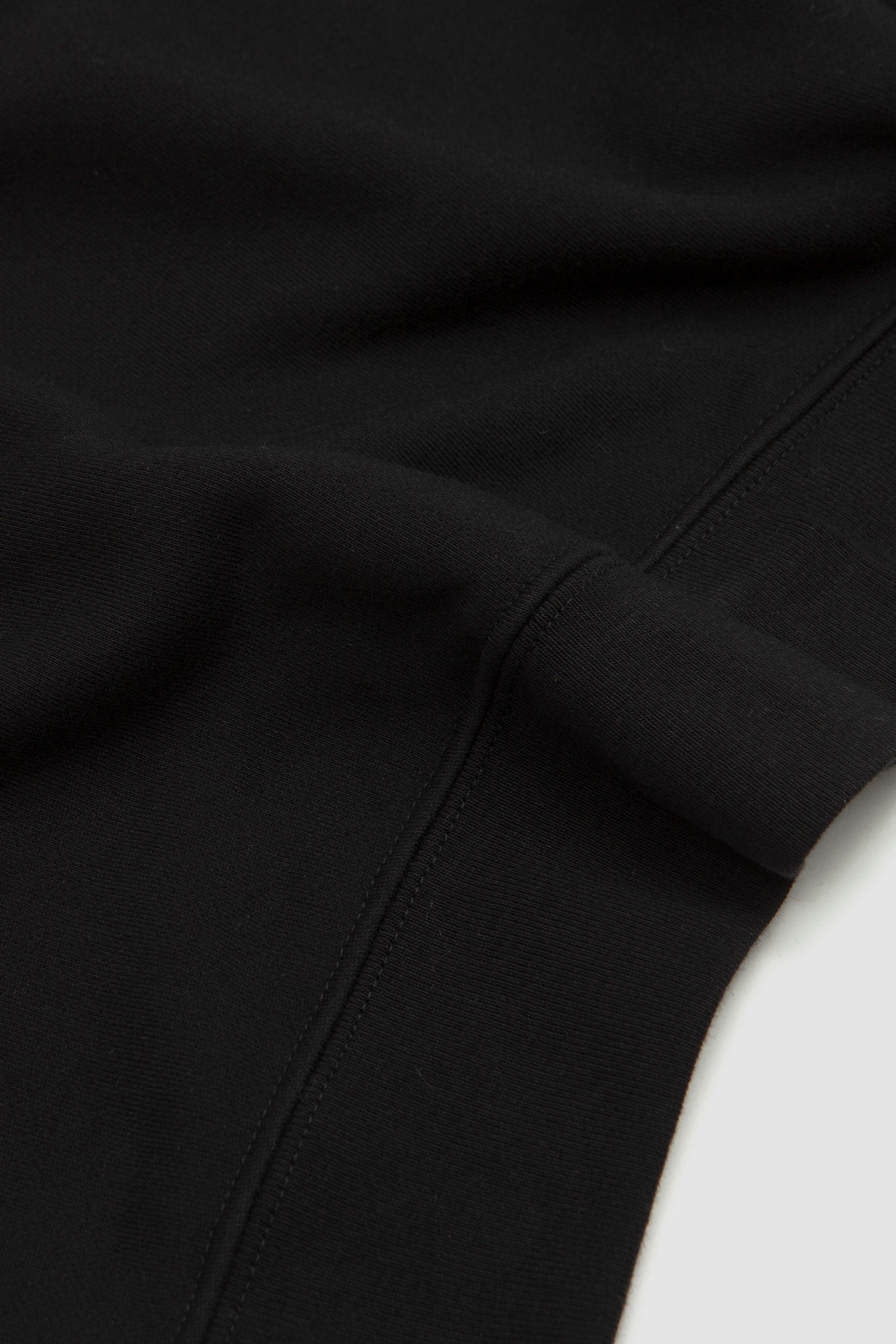 Cut Off Raglan Sweatshirt Black_3