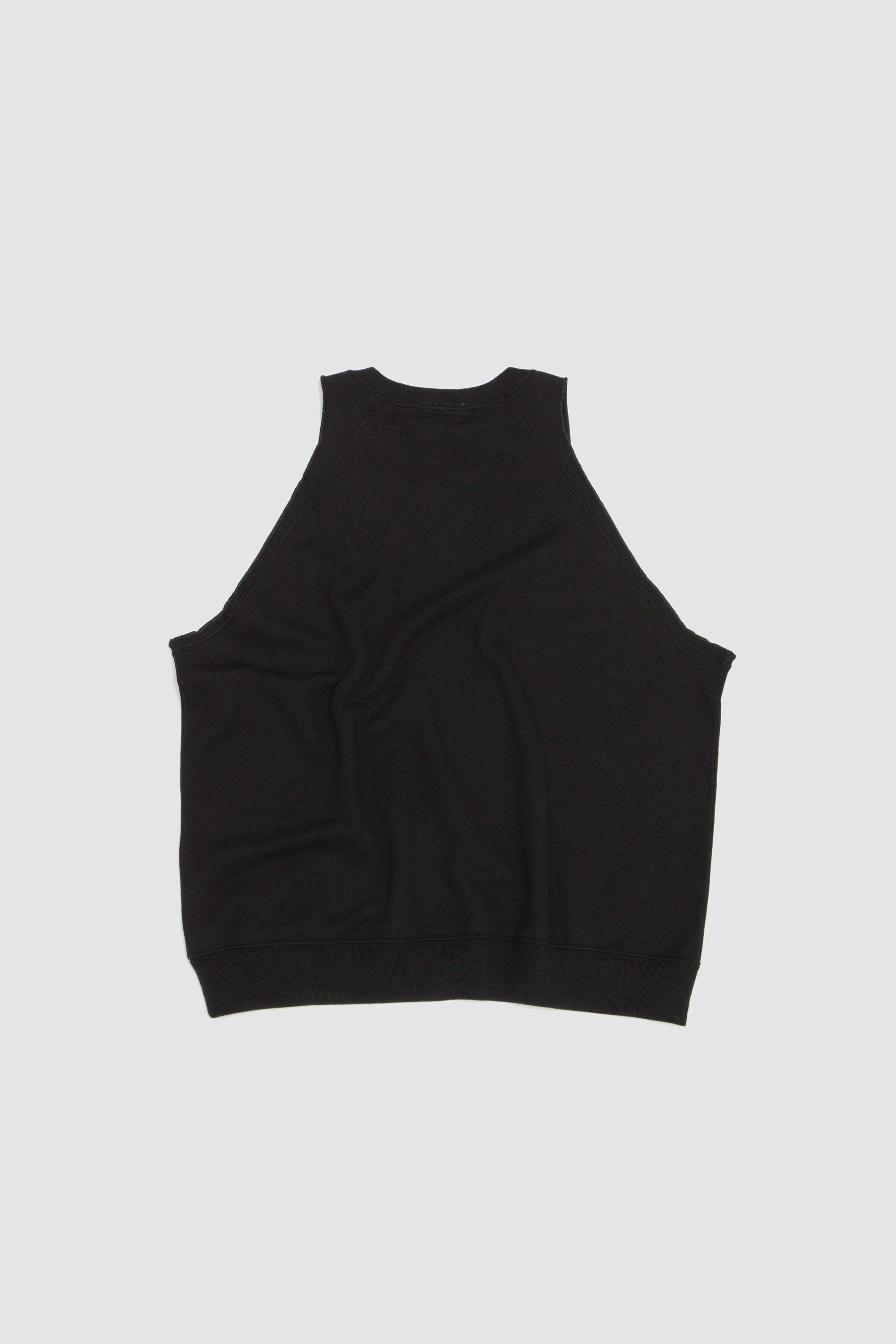 Cut Off Raglan Sweatshirt Black_4