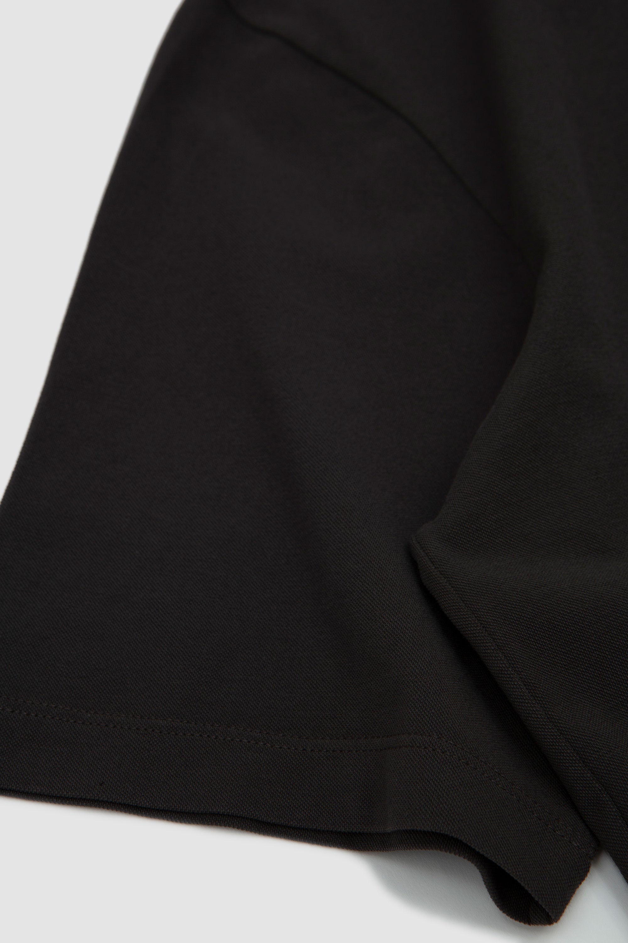 Pique Two Button Polo Black Pine_3