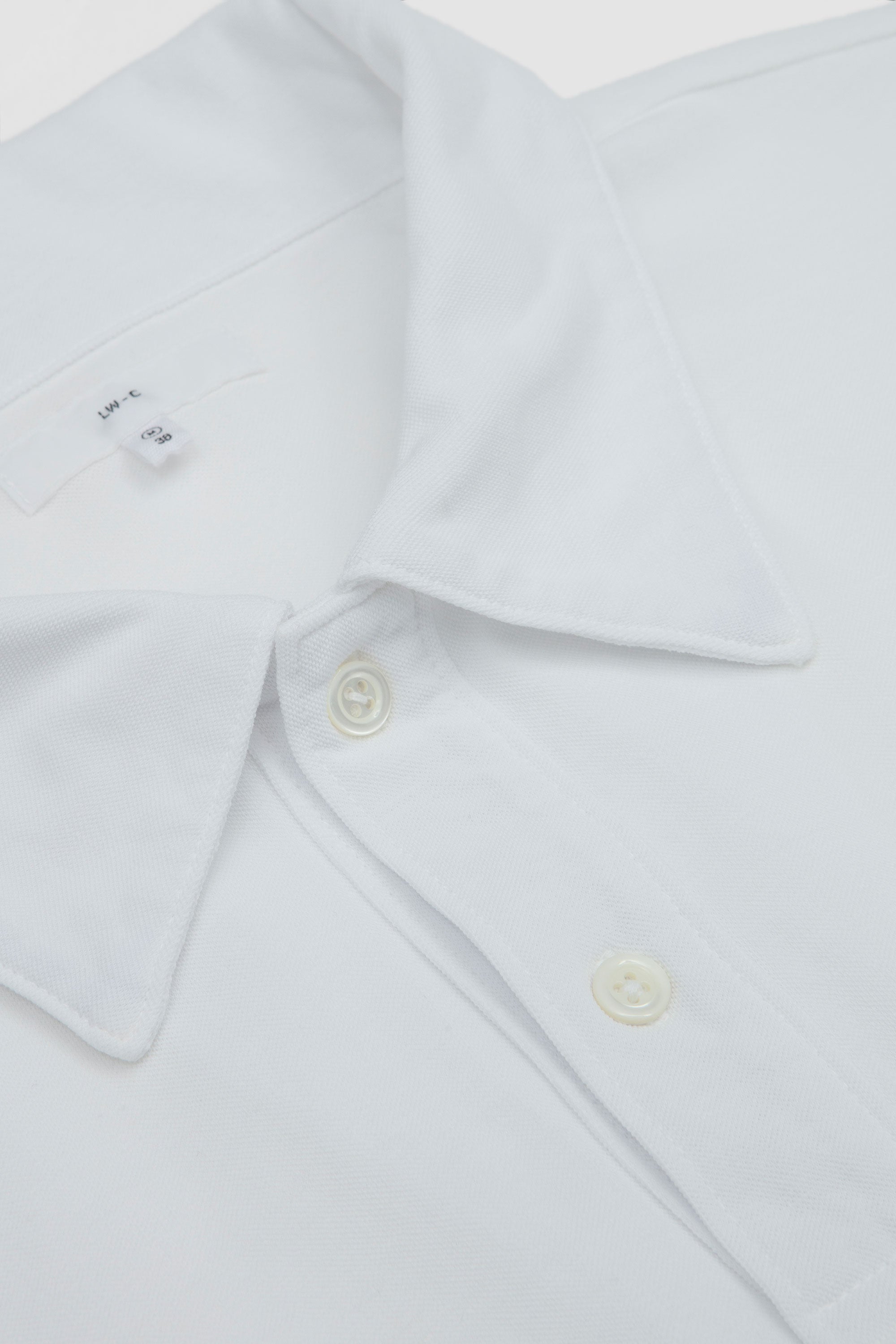 Pique Two Button Polo White_2
