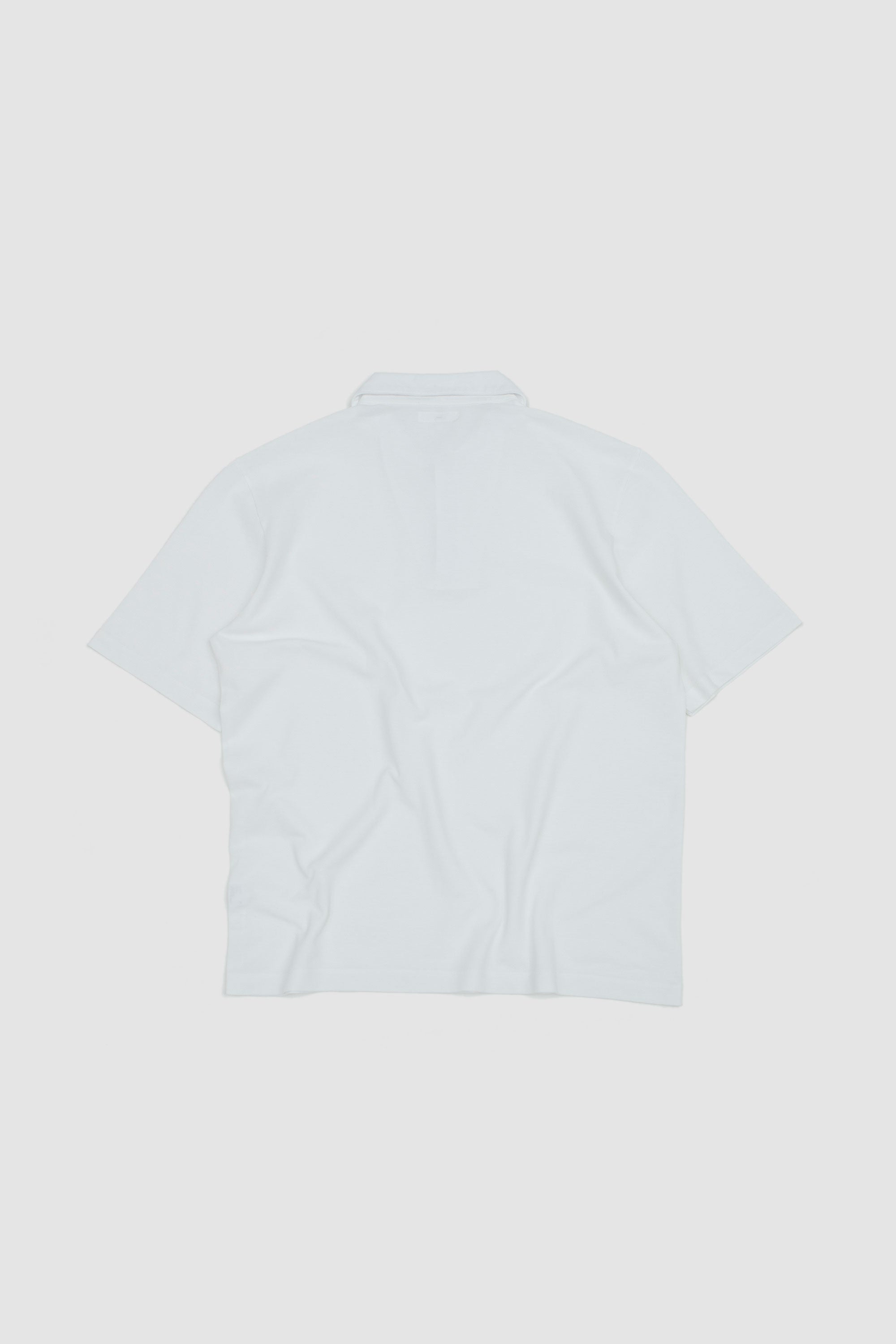 Pique Two Button Polo White_4