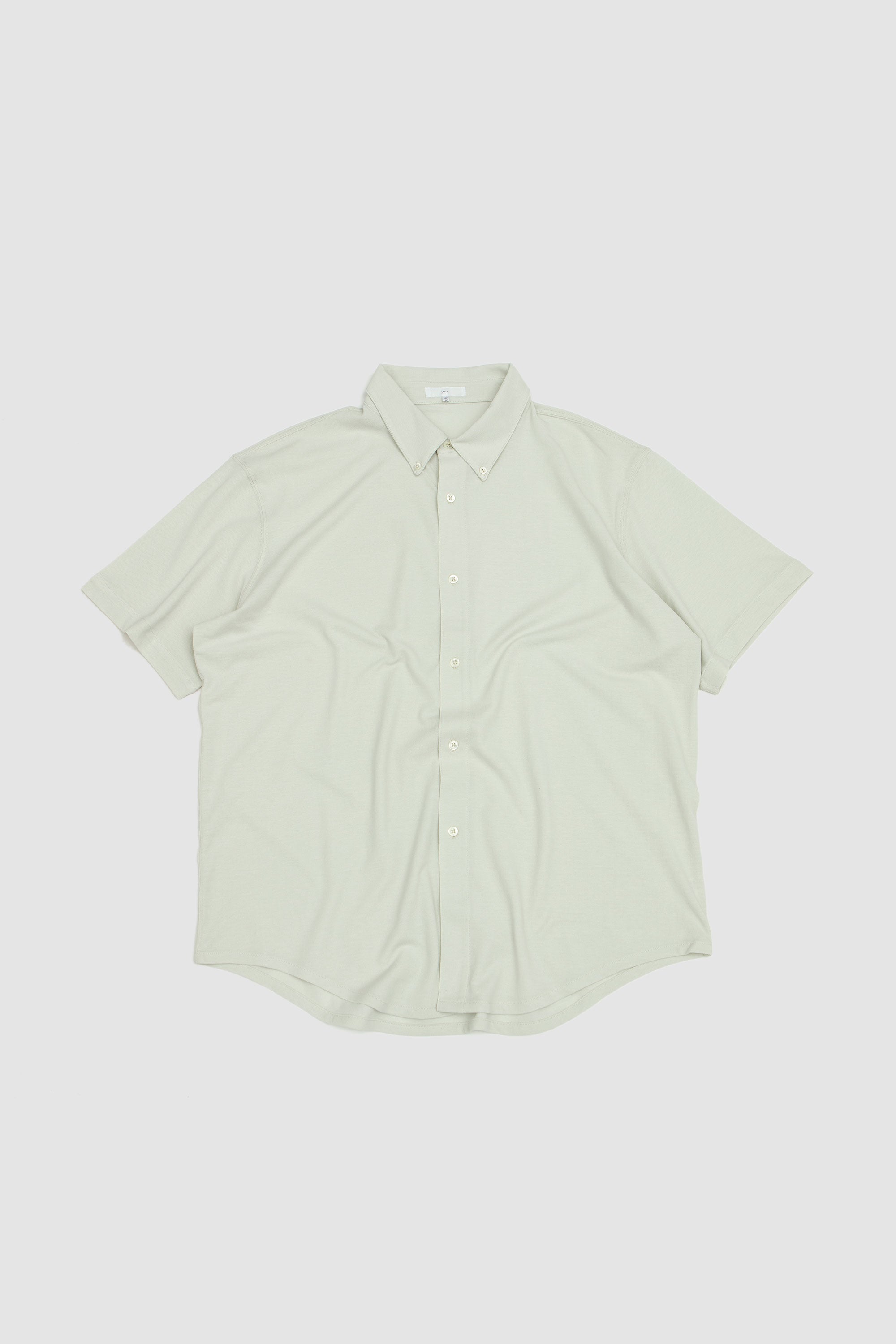 SS Pique Button Down Off White