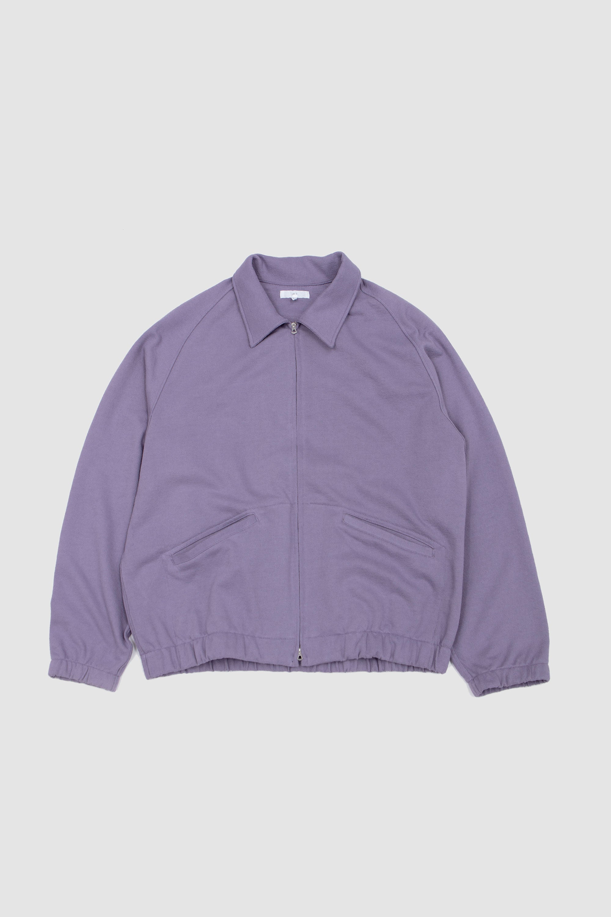 Textured Coach Jacket Lilac Grey_1