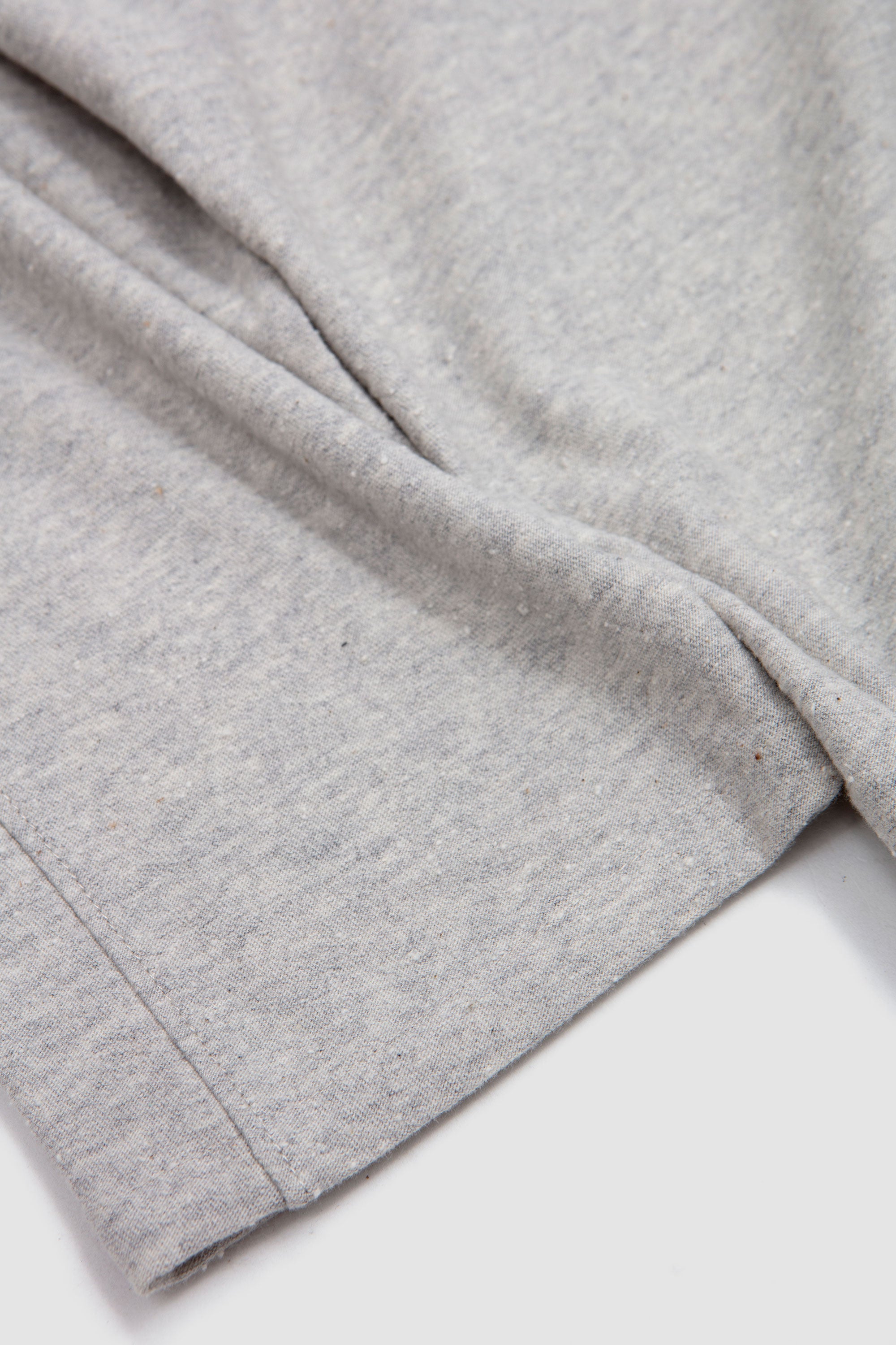 Two Button Nep Polo Grey Melange