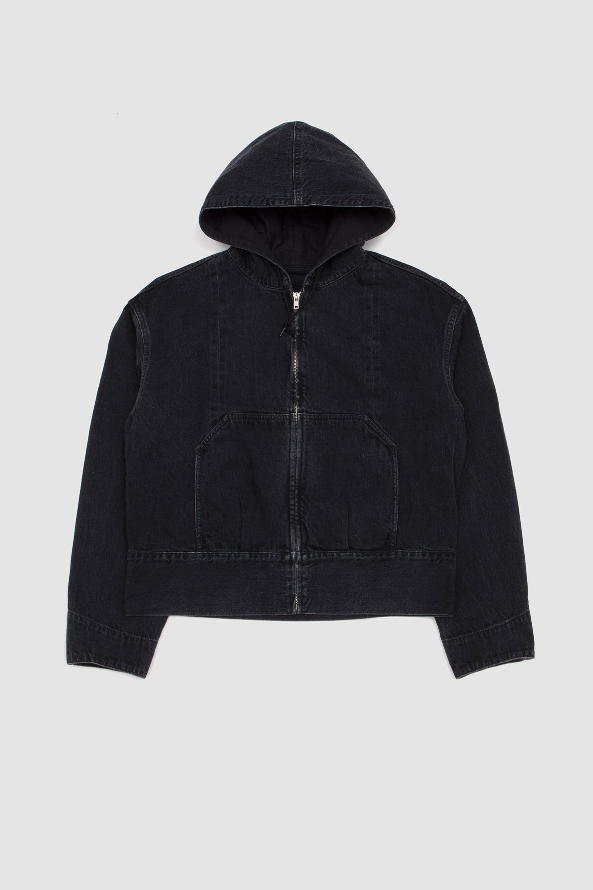X Phigvel Maker Co. Hooded Denim Blouson Faded Black