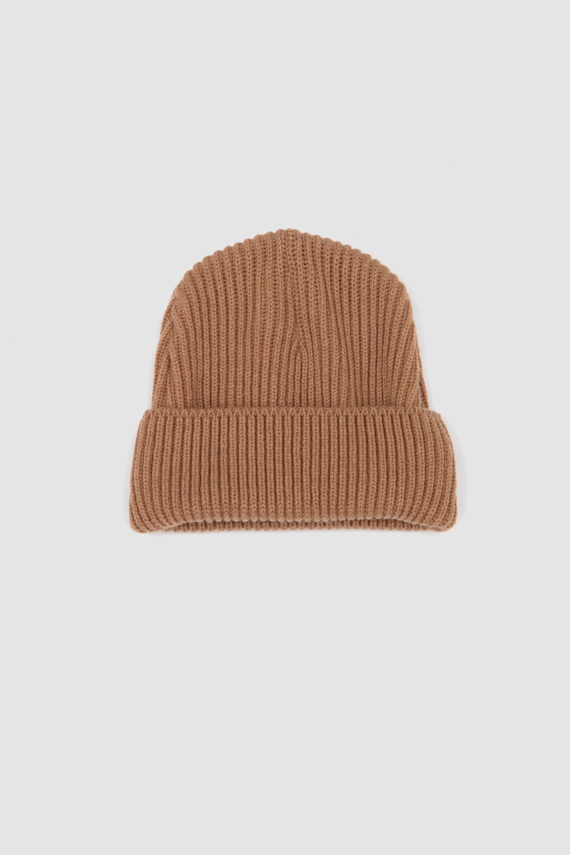Extra-Soft Mixed Merino Wool Beanie Beige_1