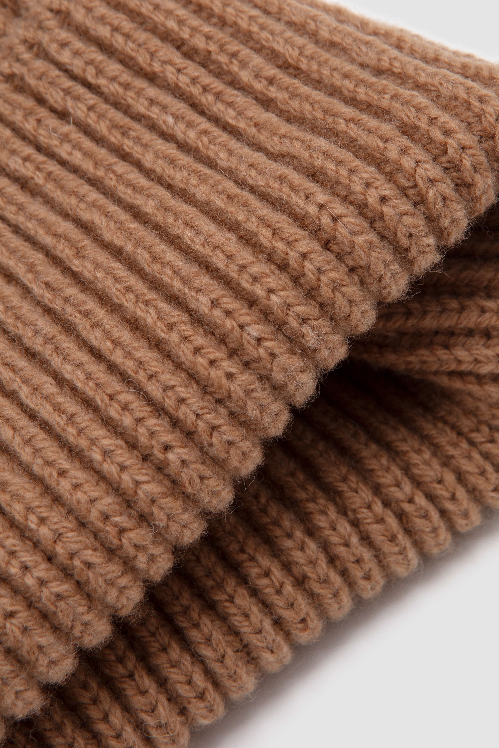 Extra-Soft Mixed Merino Wool Beanie Beige