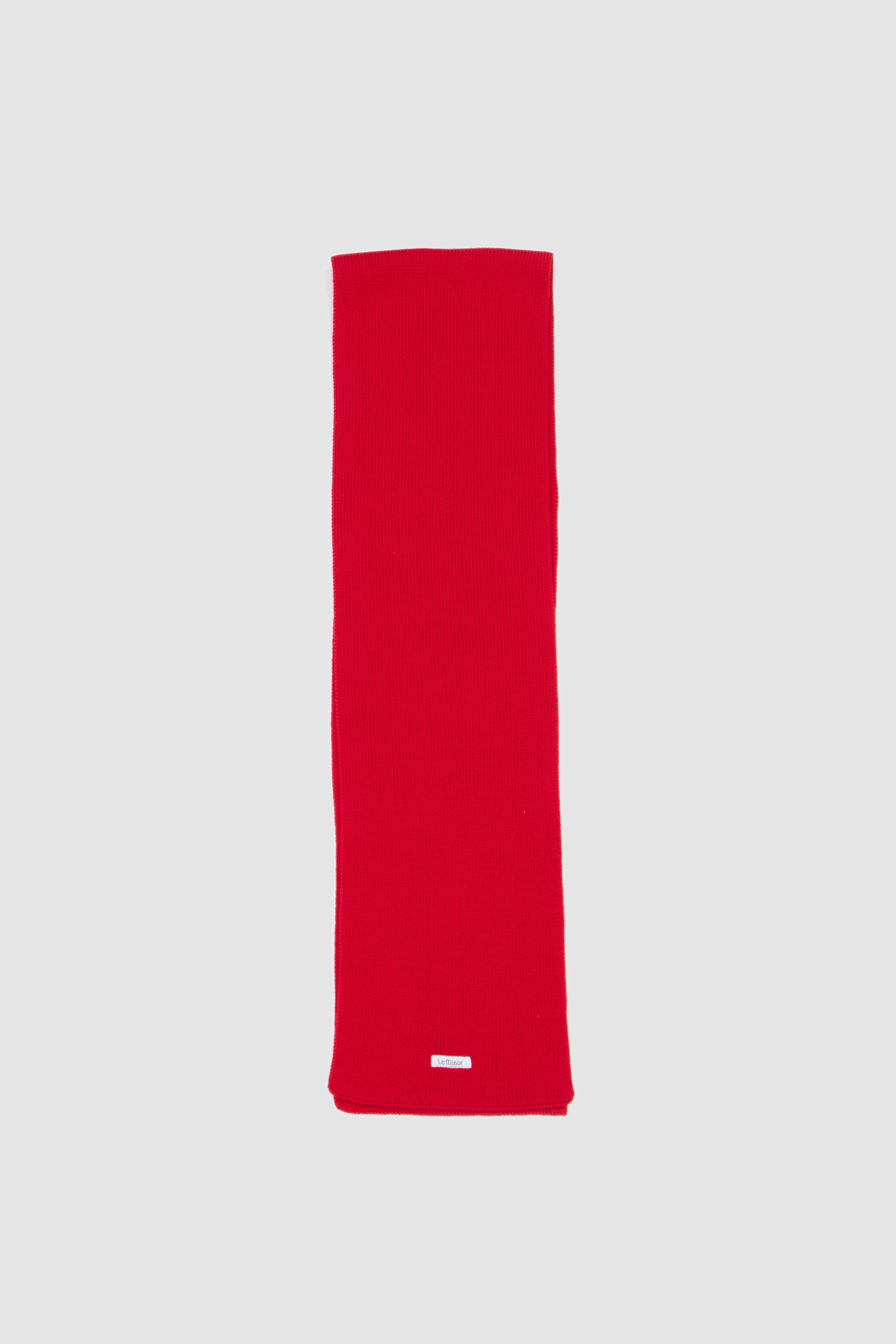 Merino Wool Scarf Red