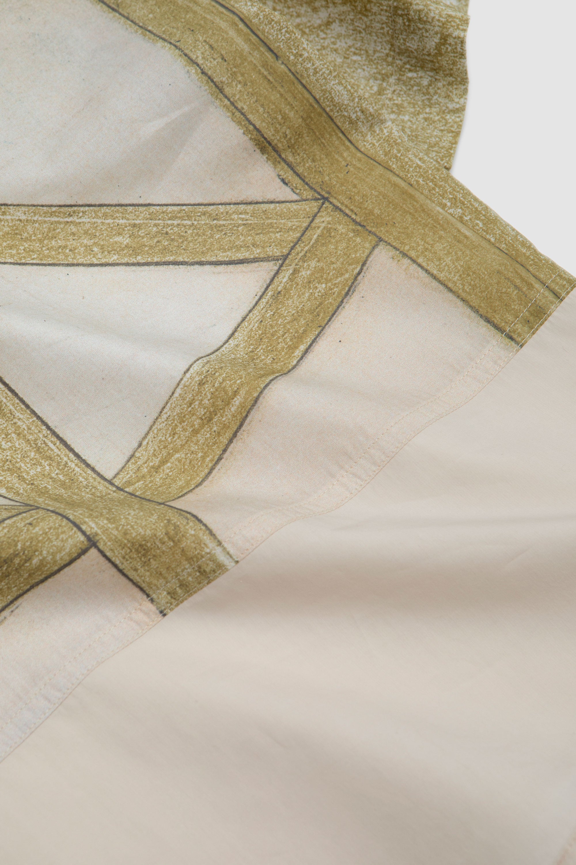 SS Polo Top Creamy White/ Light Green