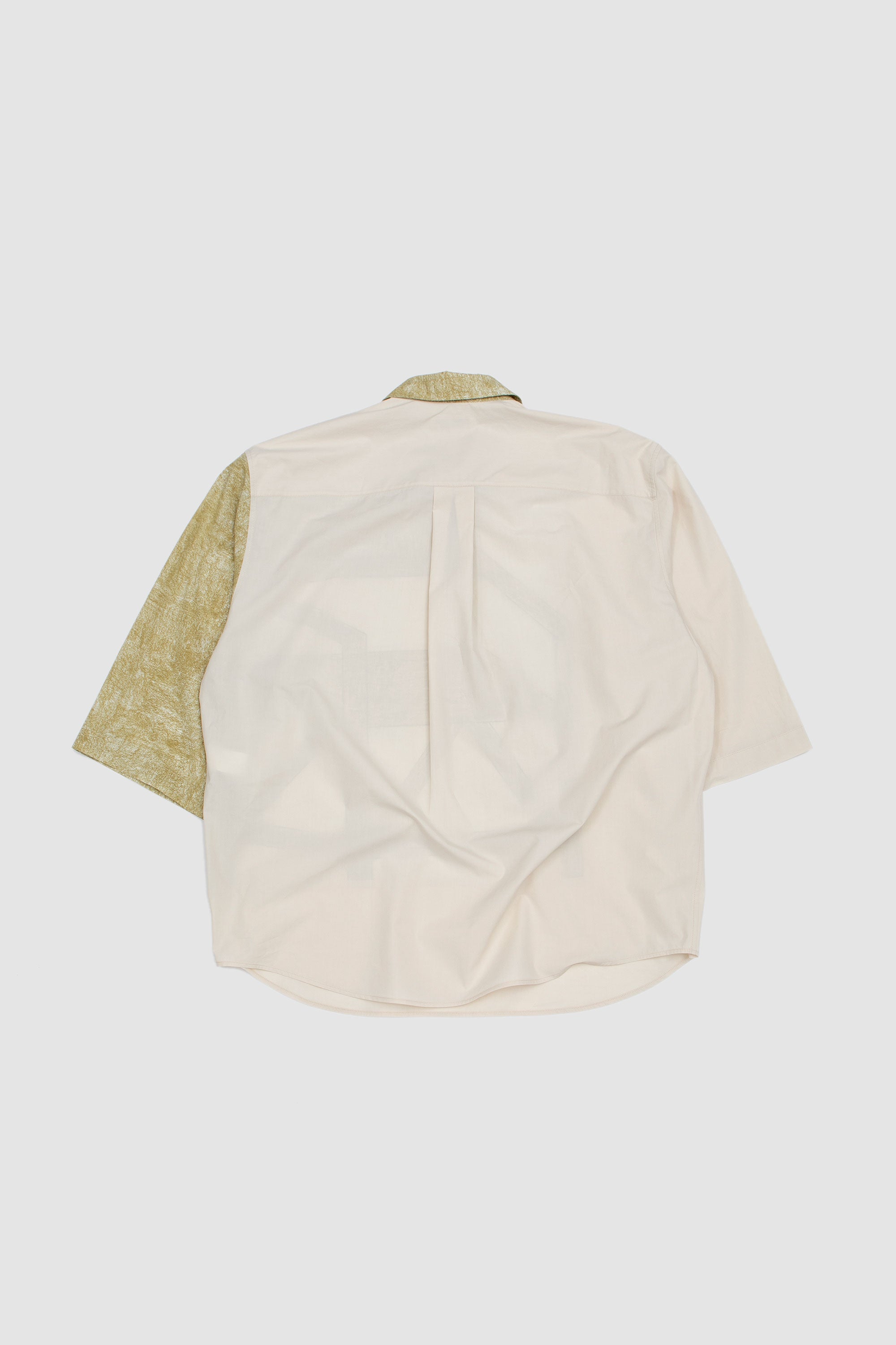 SS Polo Top Creamy White/ Light Green