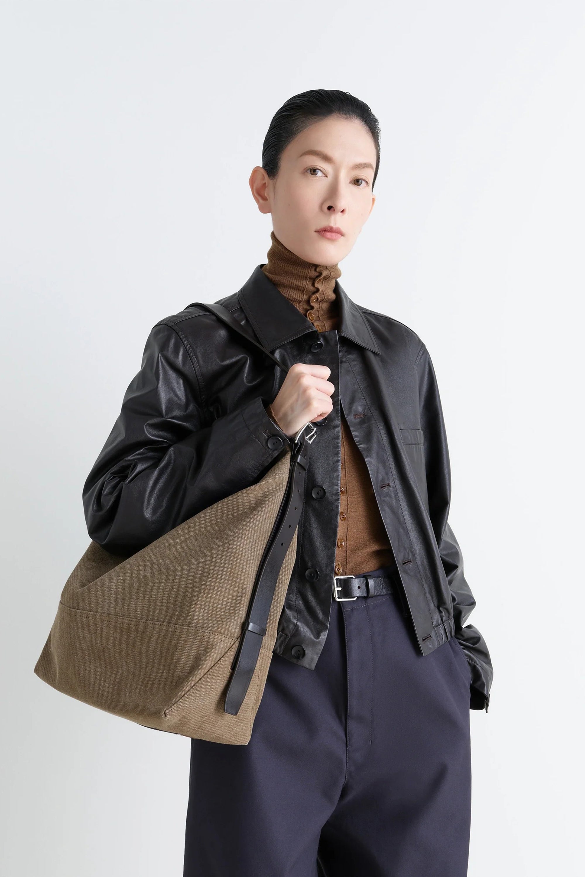 Belted Tote Bag Sisal