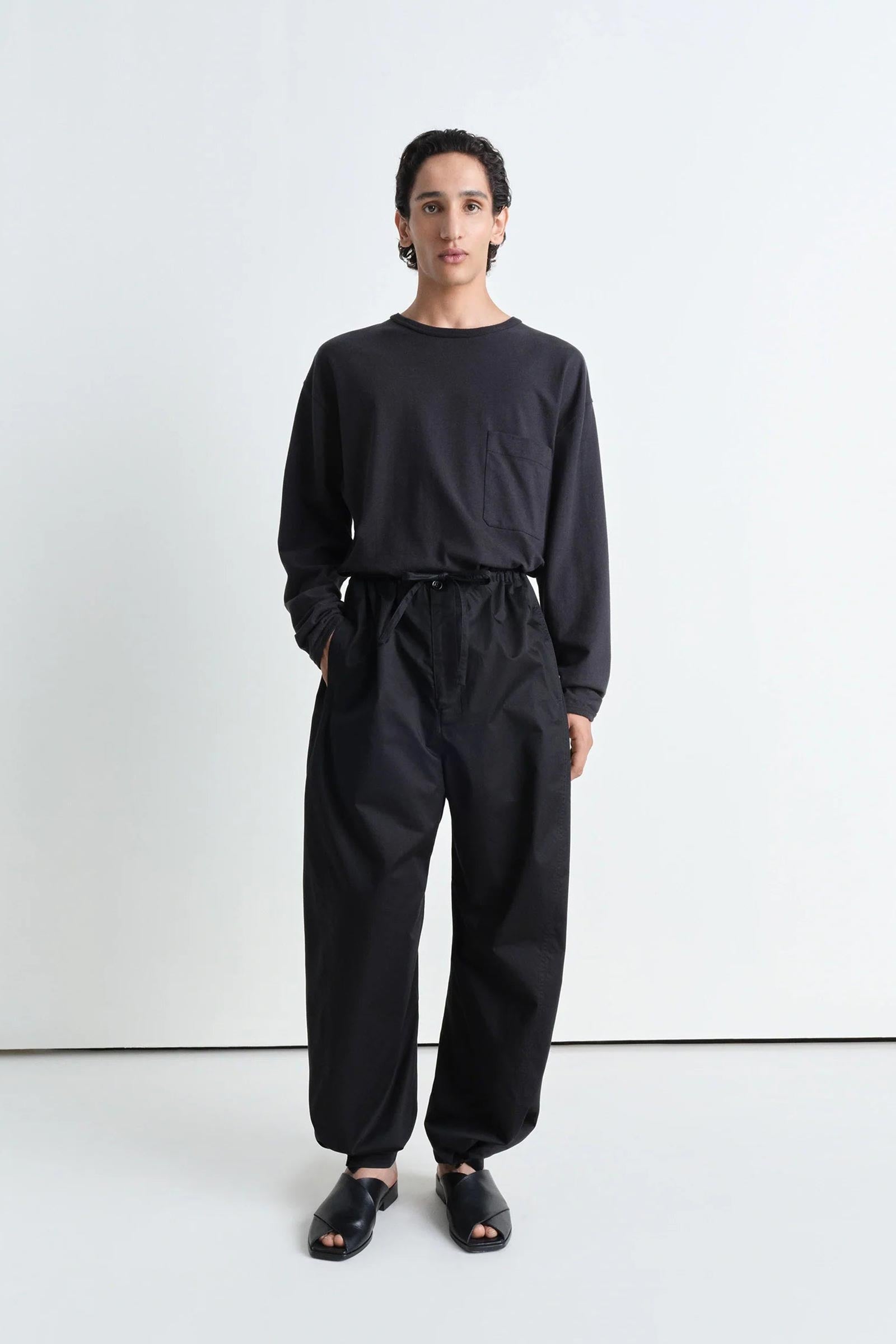 Boxy LS T-Shirt Jet Black