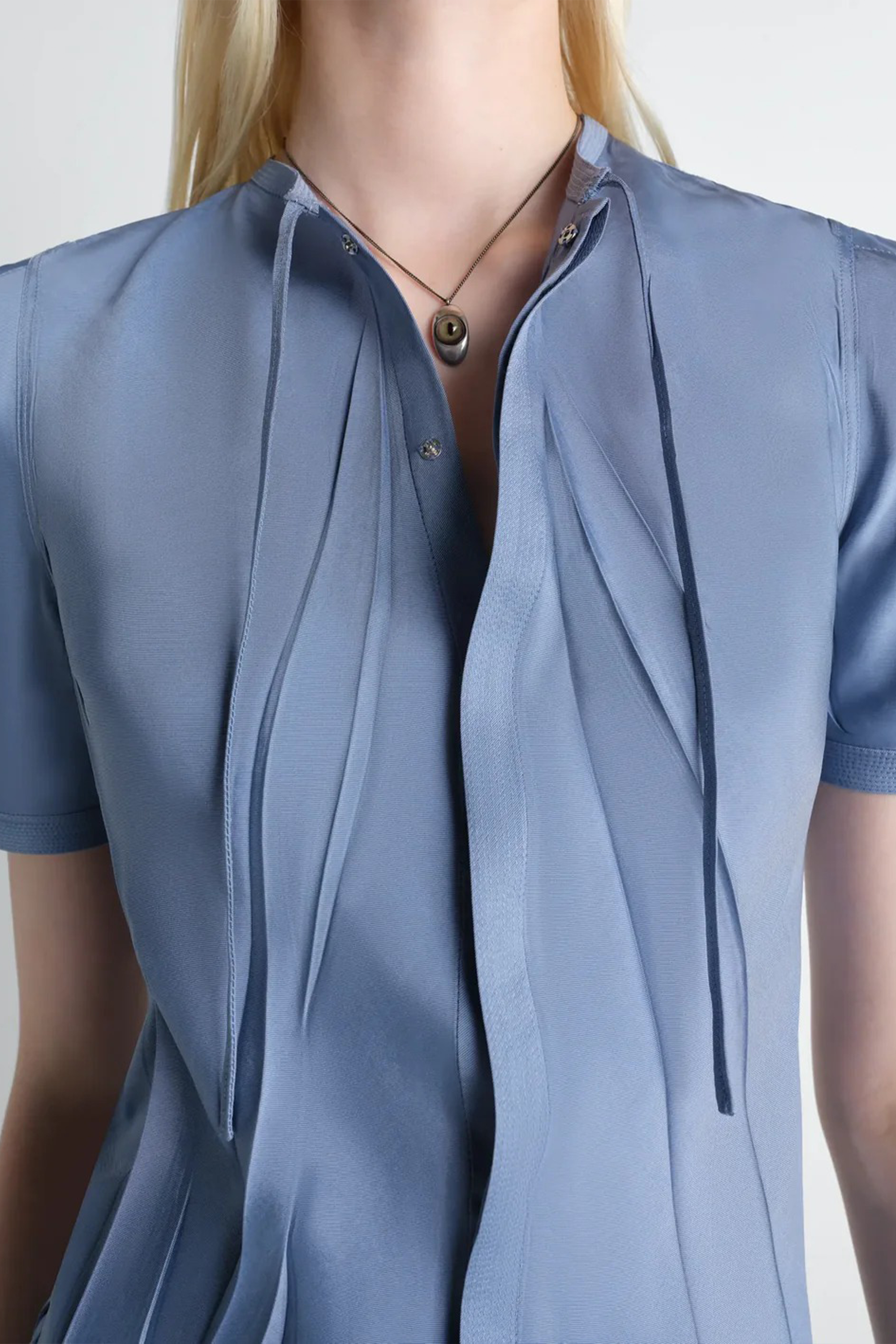 Cat Eye Pendant Necklace Light Chestnut_4