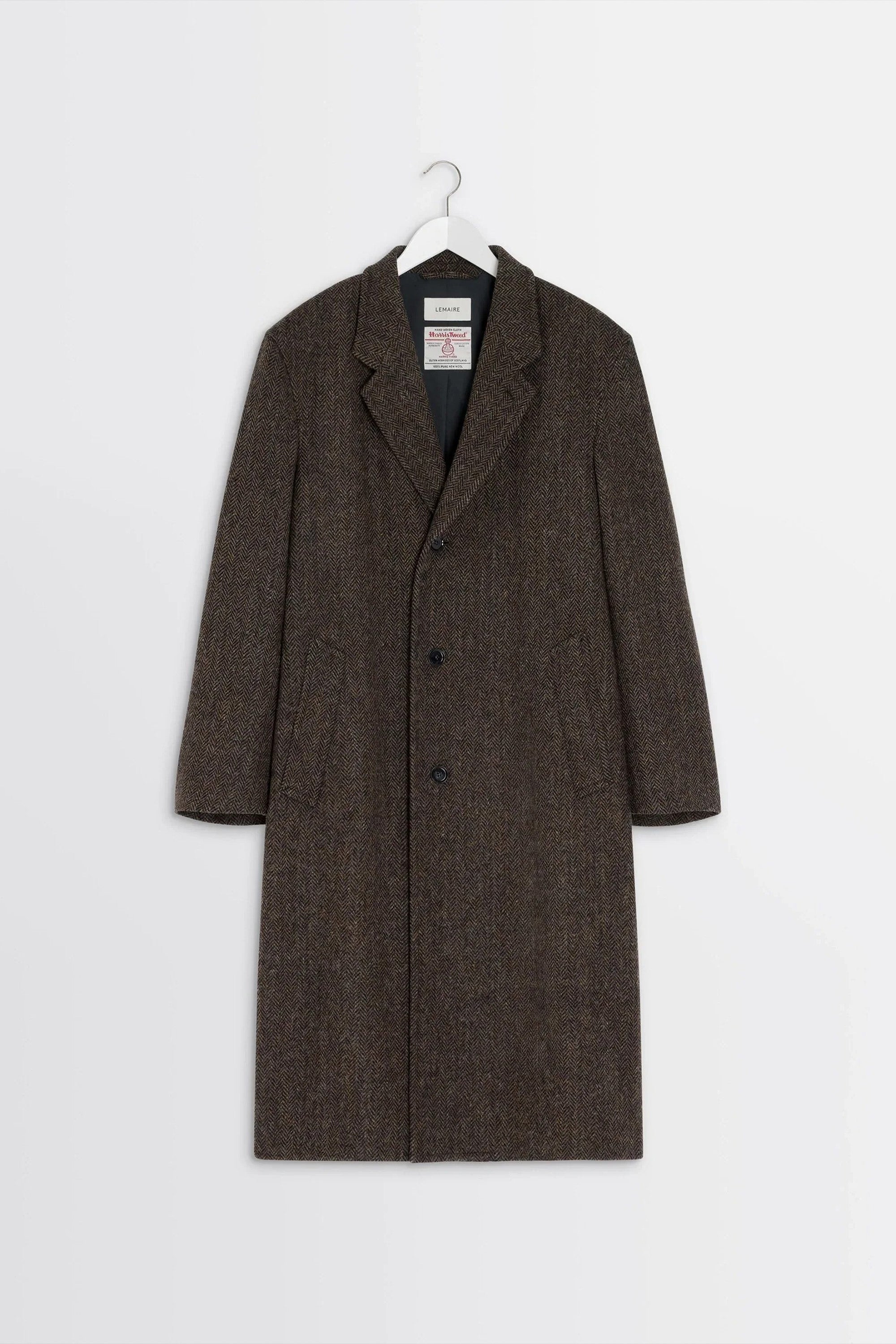 Chesterfield Coat Black/ Brown Melange_5