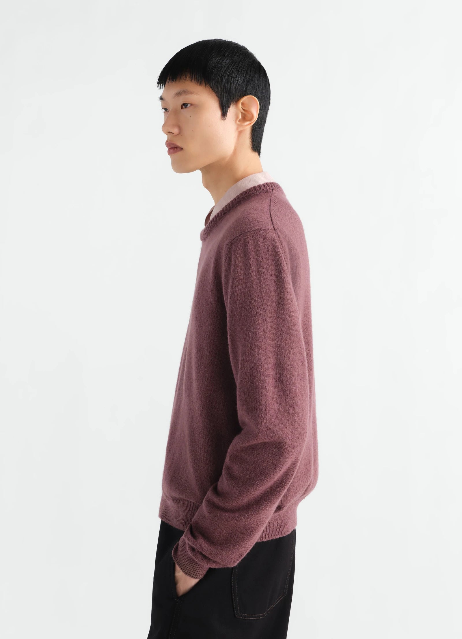 Crew Neck Sweater Mauve_3