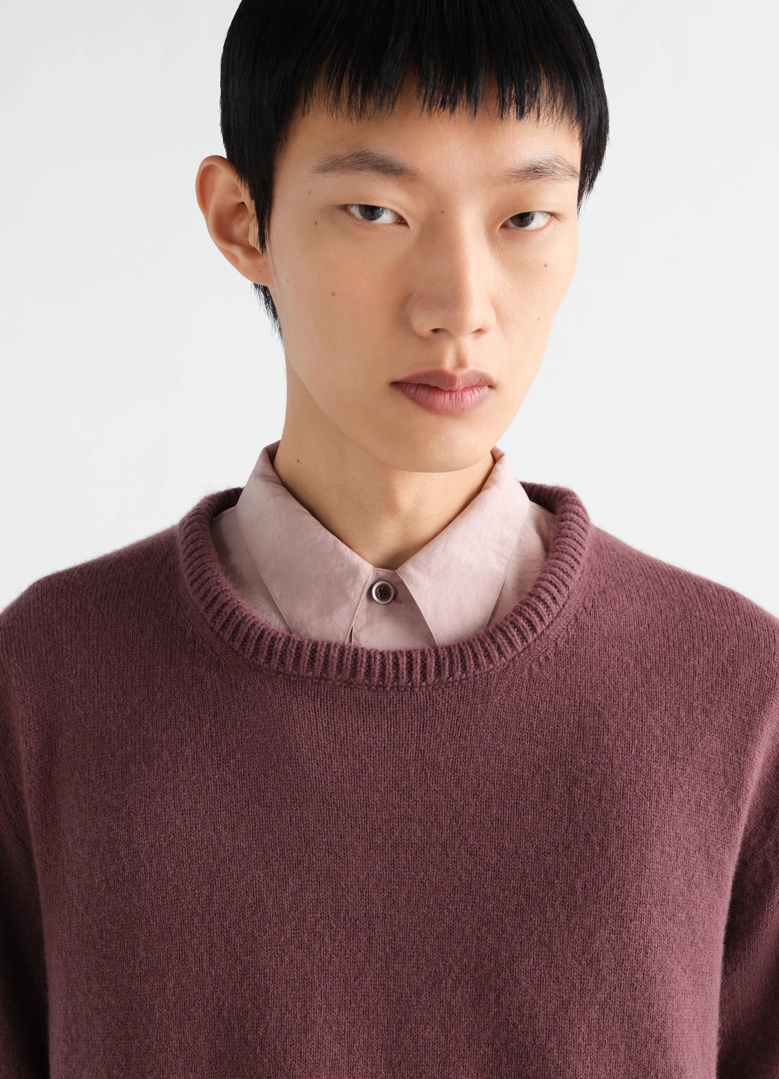 Crew Neck Sweater Mauve_4