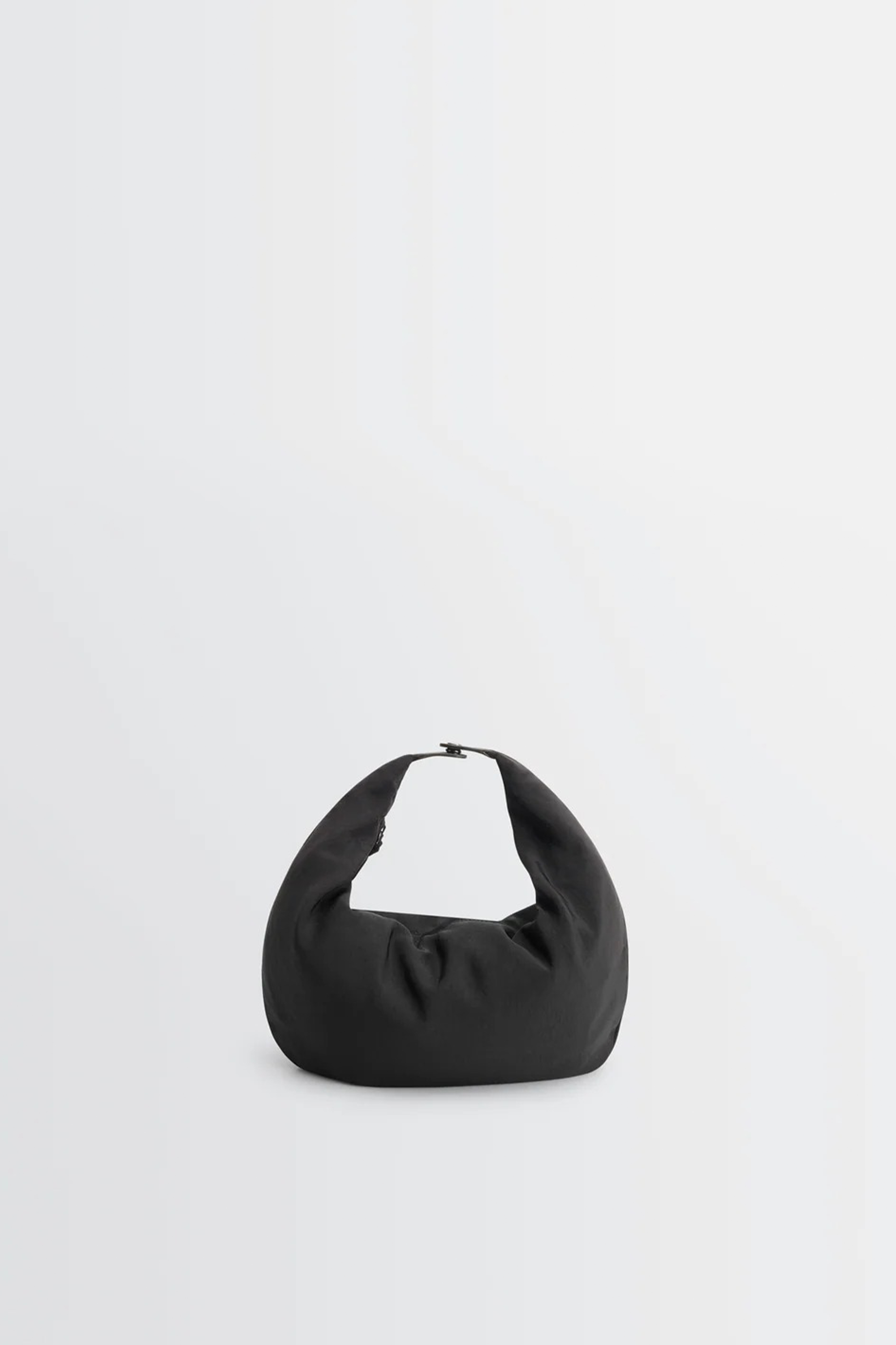 Croissant Filt Bag Chevron Marron Glacé/ Black