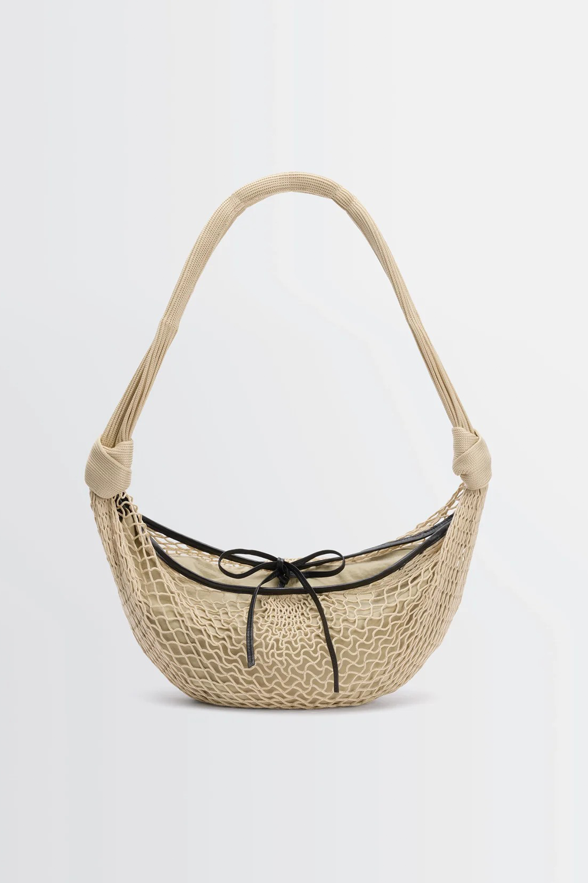 Croissant Filt Bag Light Beige